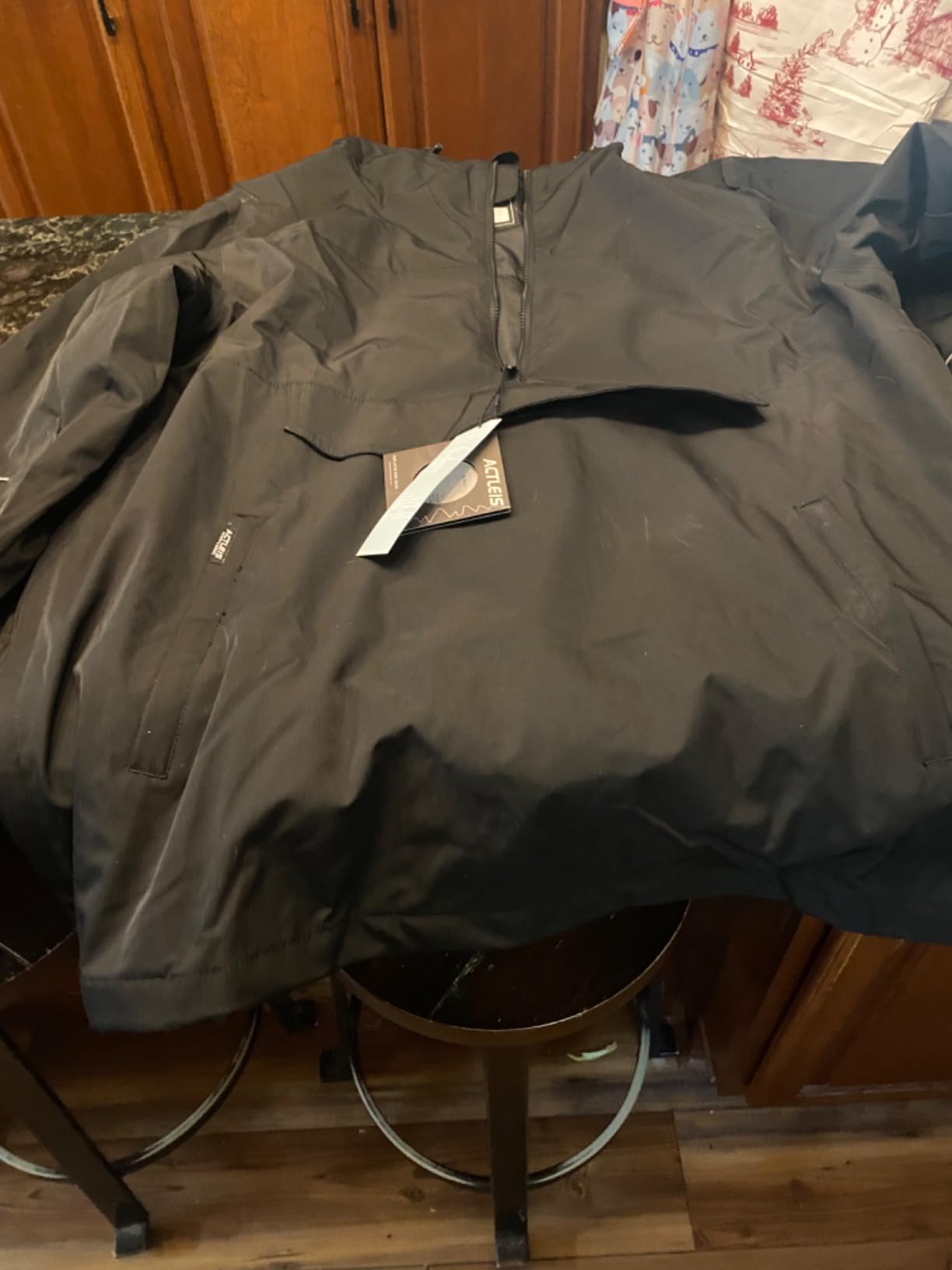 Mens Pullover Snowboard Jacket Waterproof Hooded Insulated Ski Jacket Warm Winter Snow Coat customer photo 2
