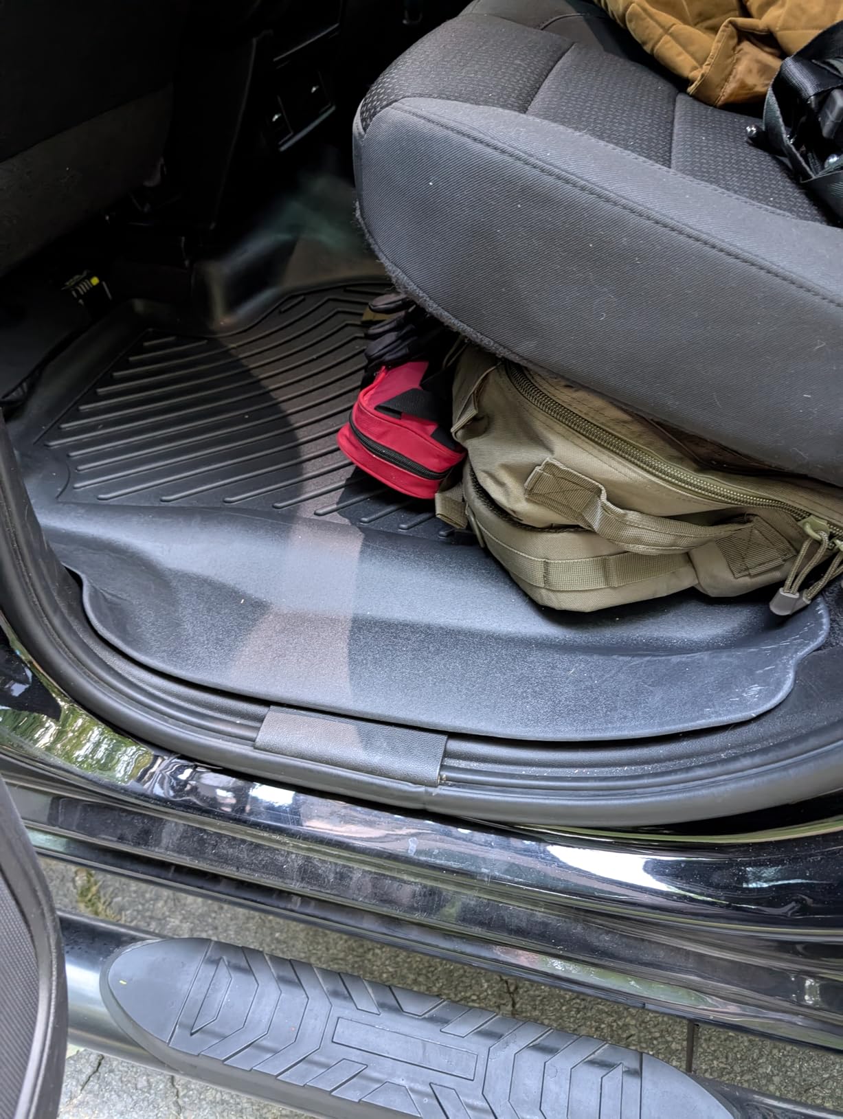 OEDRO Floor Mats Fit for 2019-2026 Chevrolet Silverado GMC Sierra 1500 & 2020-2026 2500HD 3500HD Crew Cab Bench Seat, All-Weather Protection Floor Liners, TPE Material Car Mats, Black customer photo 1