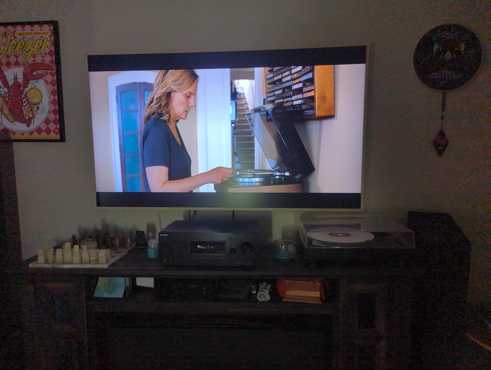 TCL 55 Inch Class NXTVISION Series Picture Frame Art TV | 55A300W, Latest Model | QLED 4K HDR Smart Google TV | 120HZ Dolby Atmos Audio | Alexa Google Apple Streaming Television | Easy Install customer photo 2
