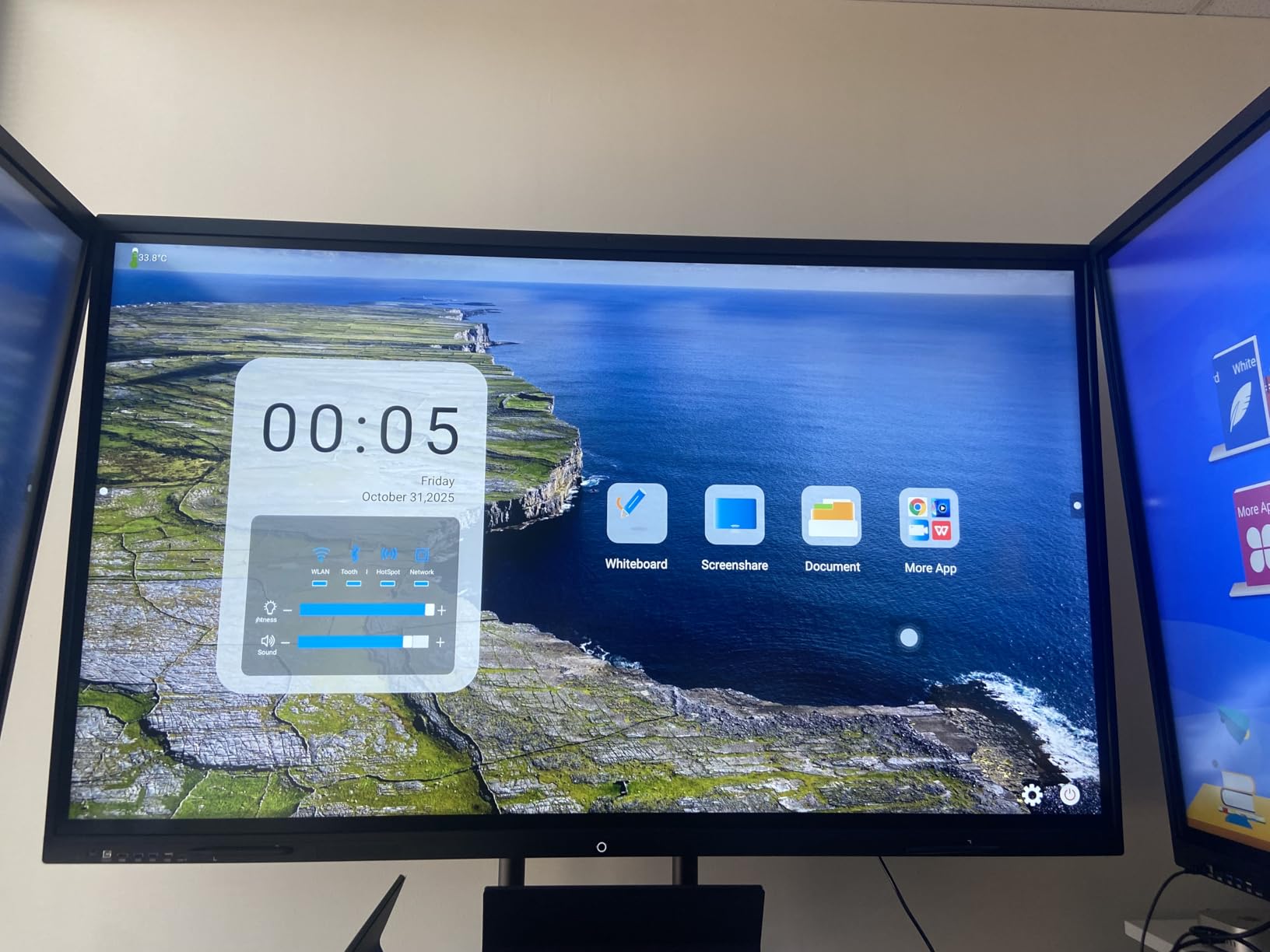 55″ Smart Board, 4K UHD Touchscreen Display Electronic Whiteboard,Android 14 Built in Ultra High Definition Camera Open App Ecosystem, Interactive Whiteboard for for Business Office Classroom Home customer photo 1