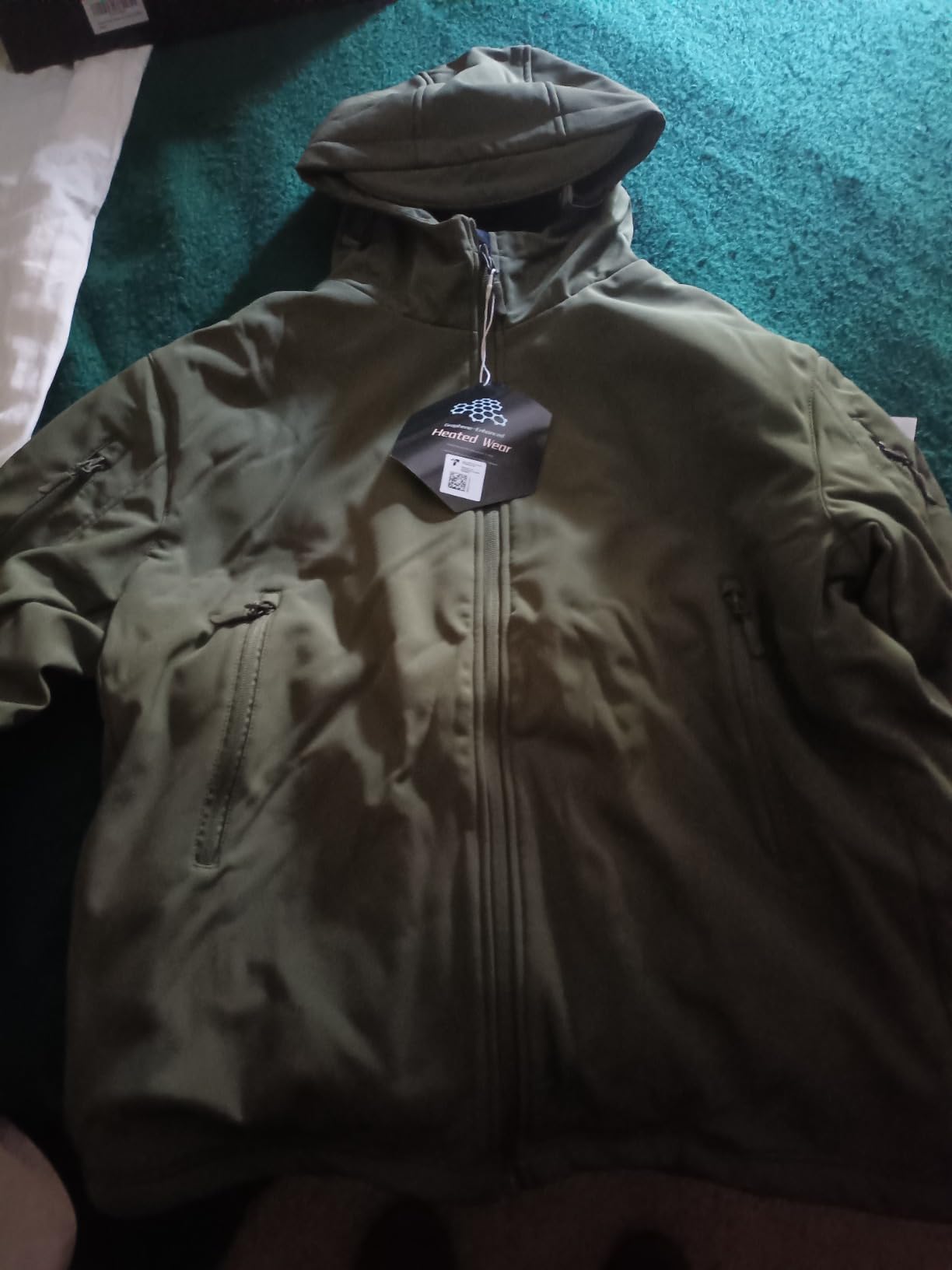 Wulcea Graphene Heated Soft Shell Jacket for Men 12V 18400mAh Large Capacity customer photo 1