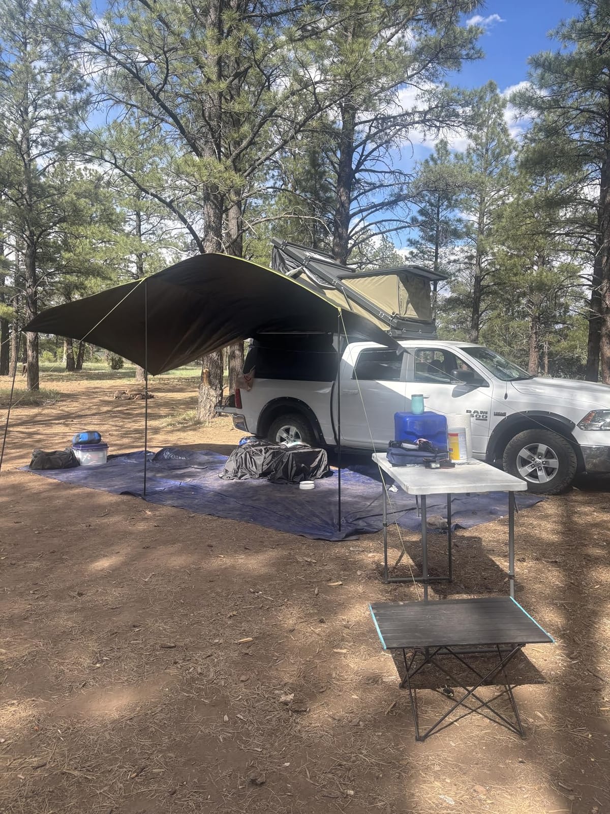 TIMBER RIDGE Blackout Coating Car Awning, 19x9.8ft, Green customer photo 2