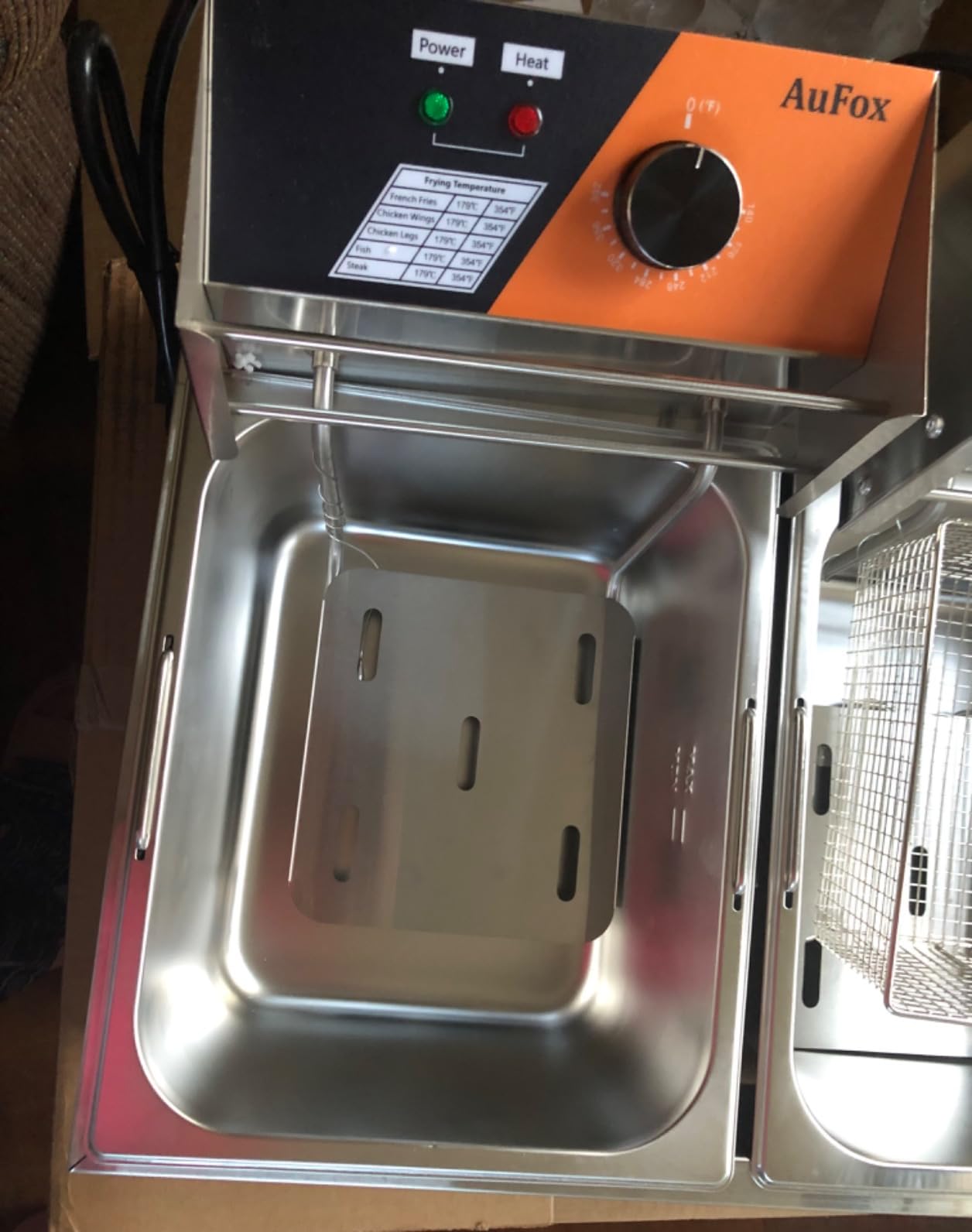 Commercial Deep Fryer 20.7Qt/20L Dual Tank Deep Fryers with Baskets customer photo 2