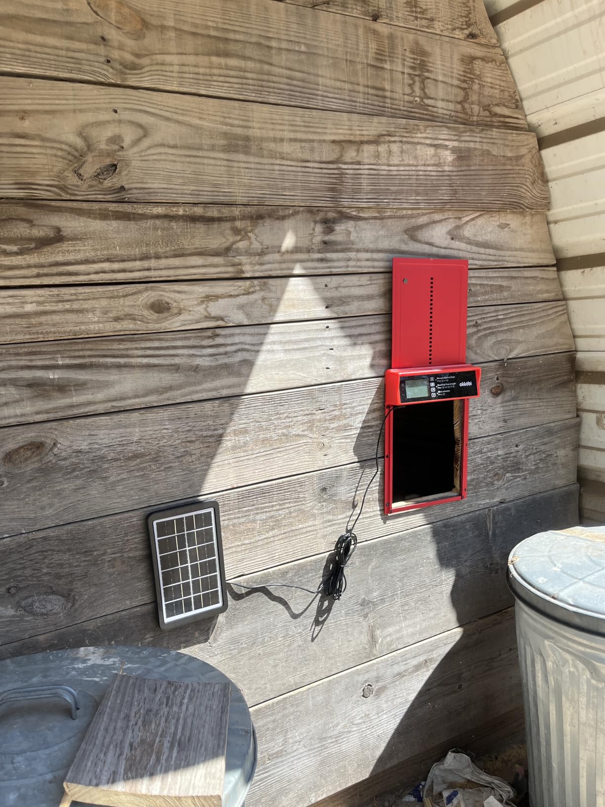 Chicken Coop Door, Light Sensor, Solar Powered Automatic with LCD Display customer photo 1