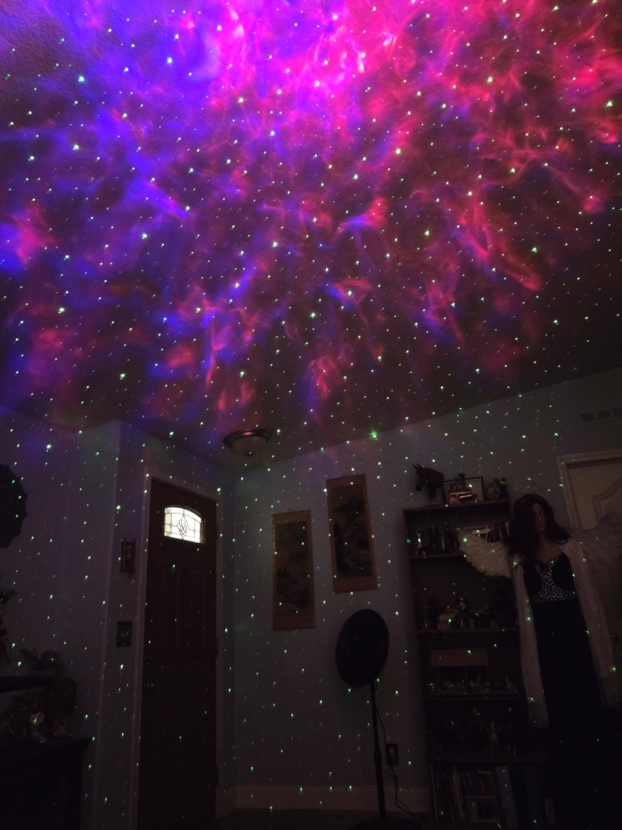 One Fire Galaxy Projector,15 Colors,Gifts for Girls&Women&Boys,White Noise customer photo 1
