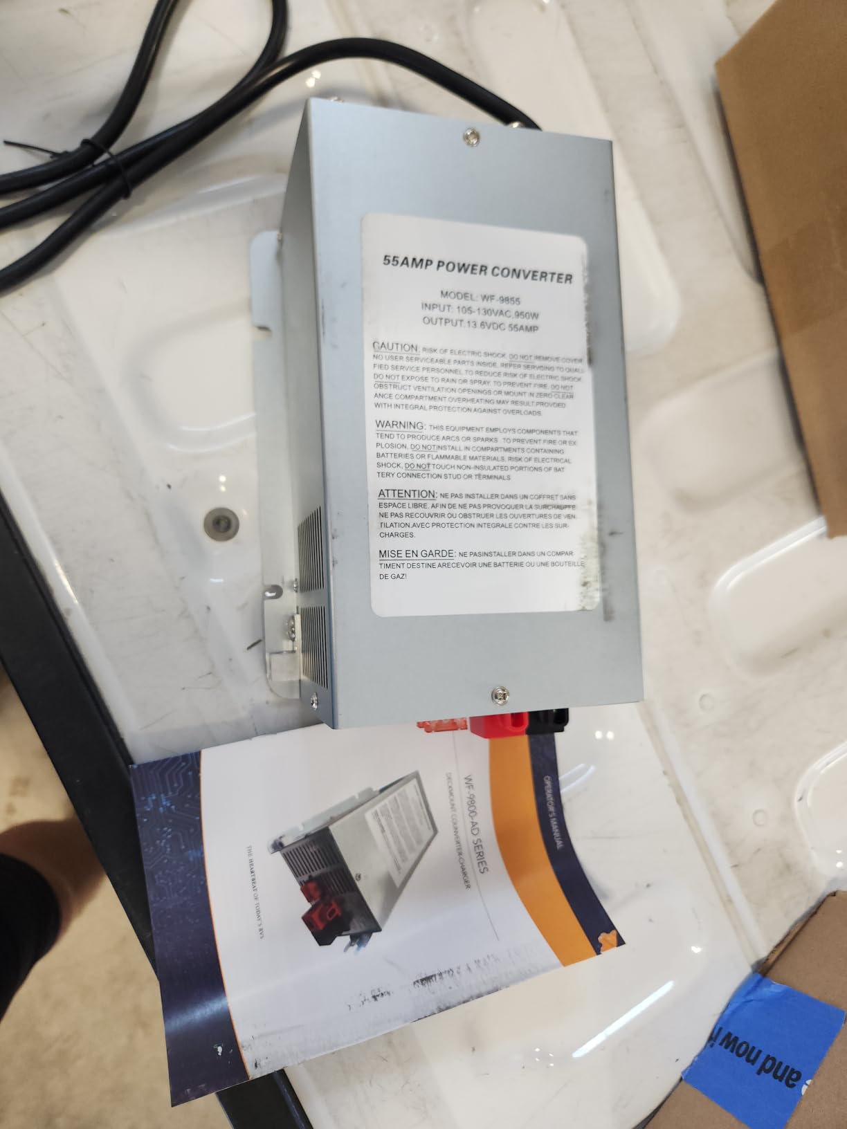 𝟐𝟎𝟐𝟔 𝐔𝐩𝐠𝐫𝐚𝐝𝐞 WF-9855 55 Amp Power Converter, Rv Power Converter, WF-9855-AD, Replace for RV Trailer Camper 9800 Series, WF-9855-AD, 55 Amp Power Converter for Rv, 5 Years Warranty customer photo 1
