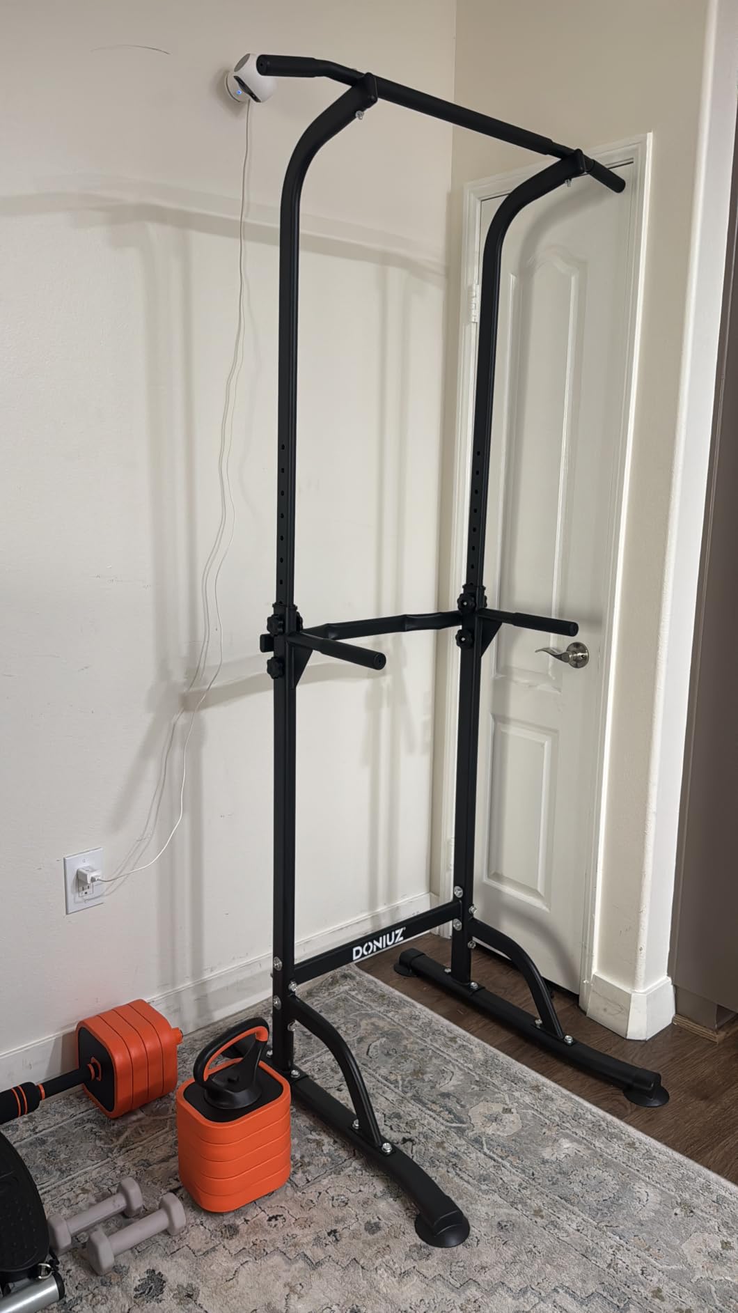 DONIUZ Power Tower Pull Up Bar and Dip Station, Multi-Function Home Gym, Strength Training Fitness Equipment, Height Adjustable customer photo 2