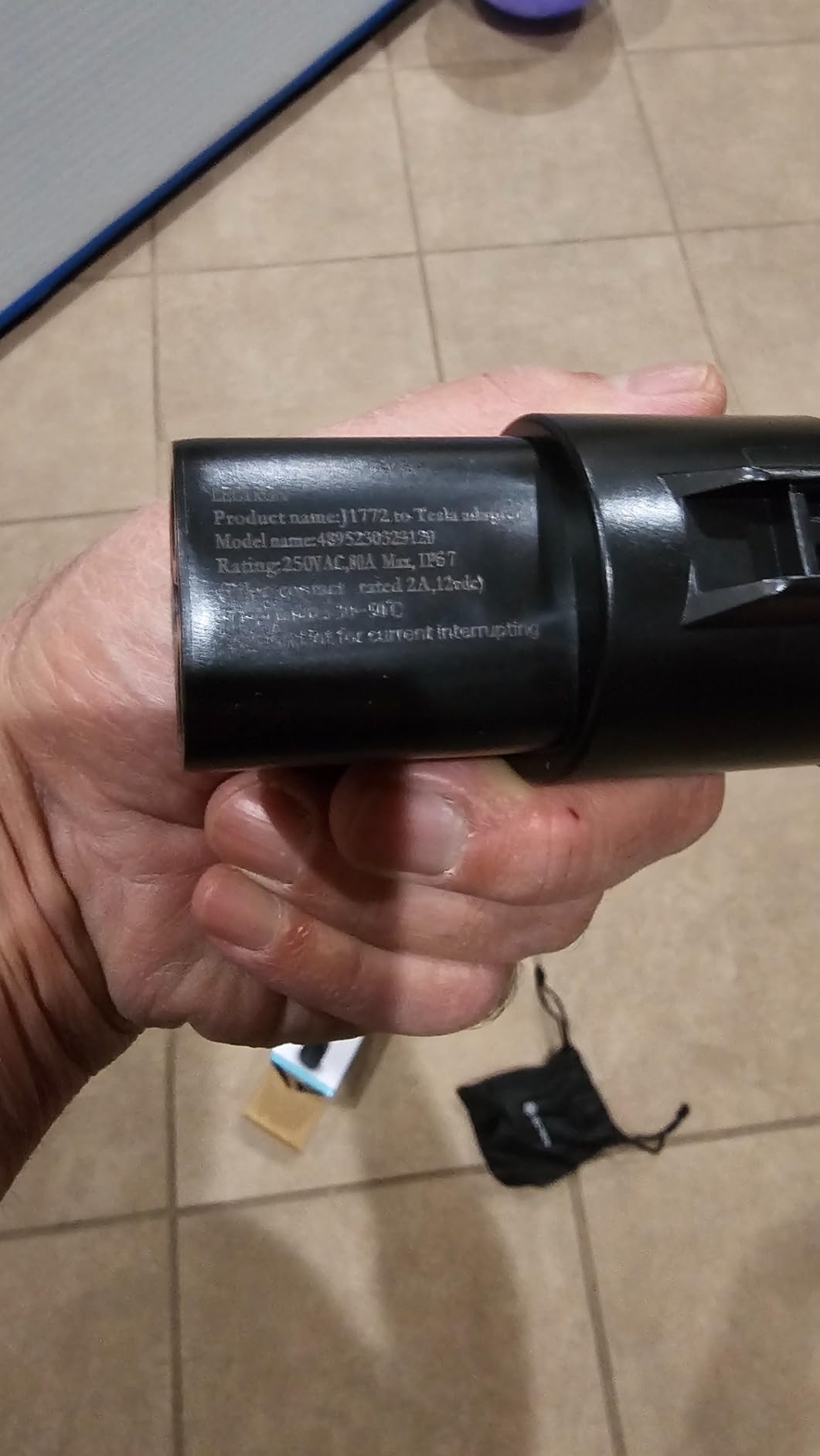 Lectron J1772 to Tesla Adapter 80 Amp (240V) - EV Charging Adapter Compatible with Tesla Model S/3/X/Y/Cybertruck and All Electric Vehicles in the NACS Alliance customer photo 2