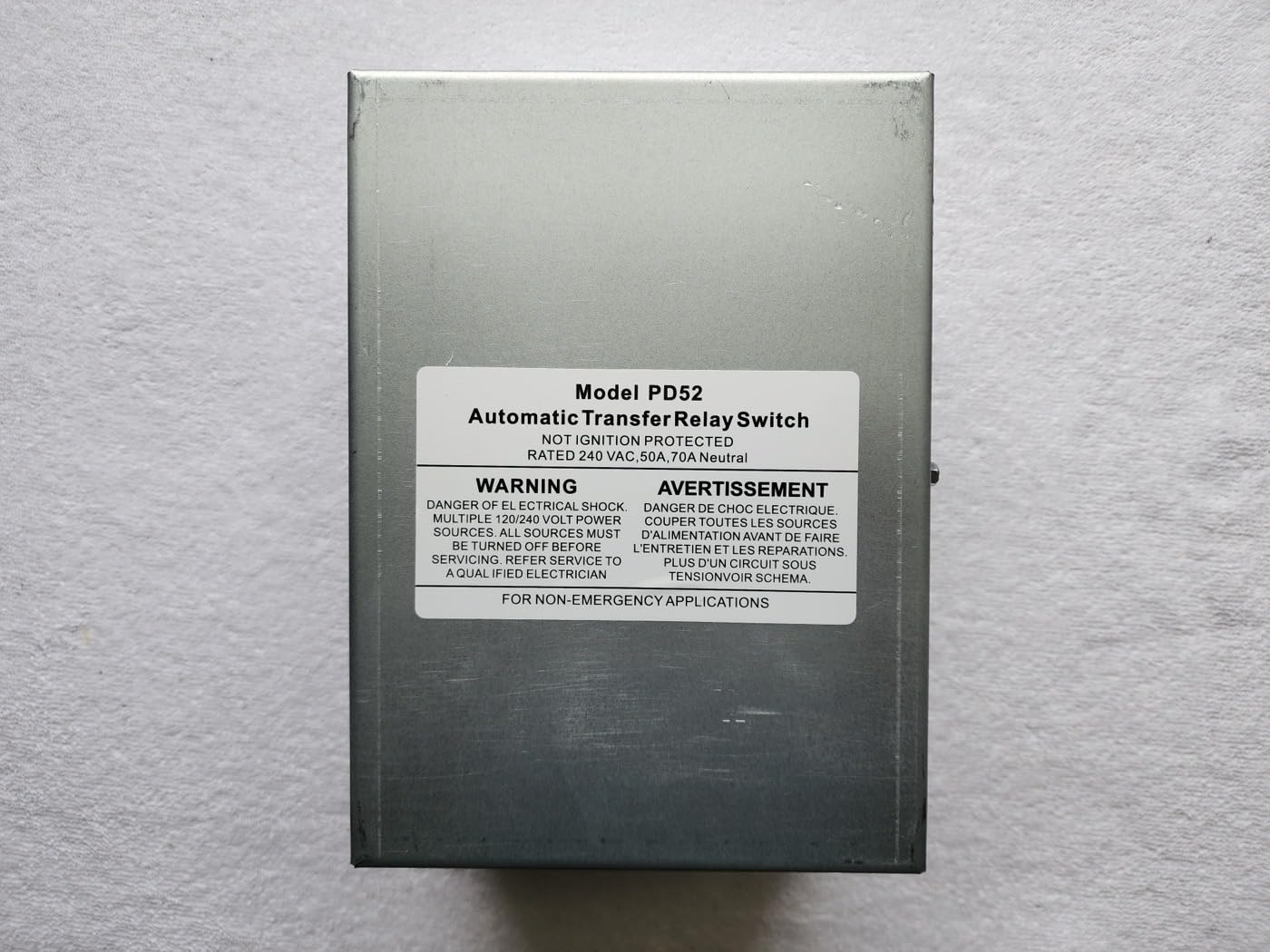 RV 50 Amp Transfer Switch Automatic Transfer Switch for RV Speedboats Home Standby, PD52 Power Supply 120/240 Volt Dual Protection customer photo 2