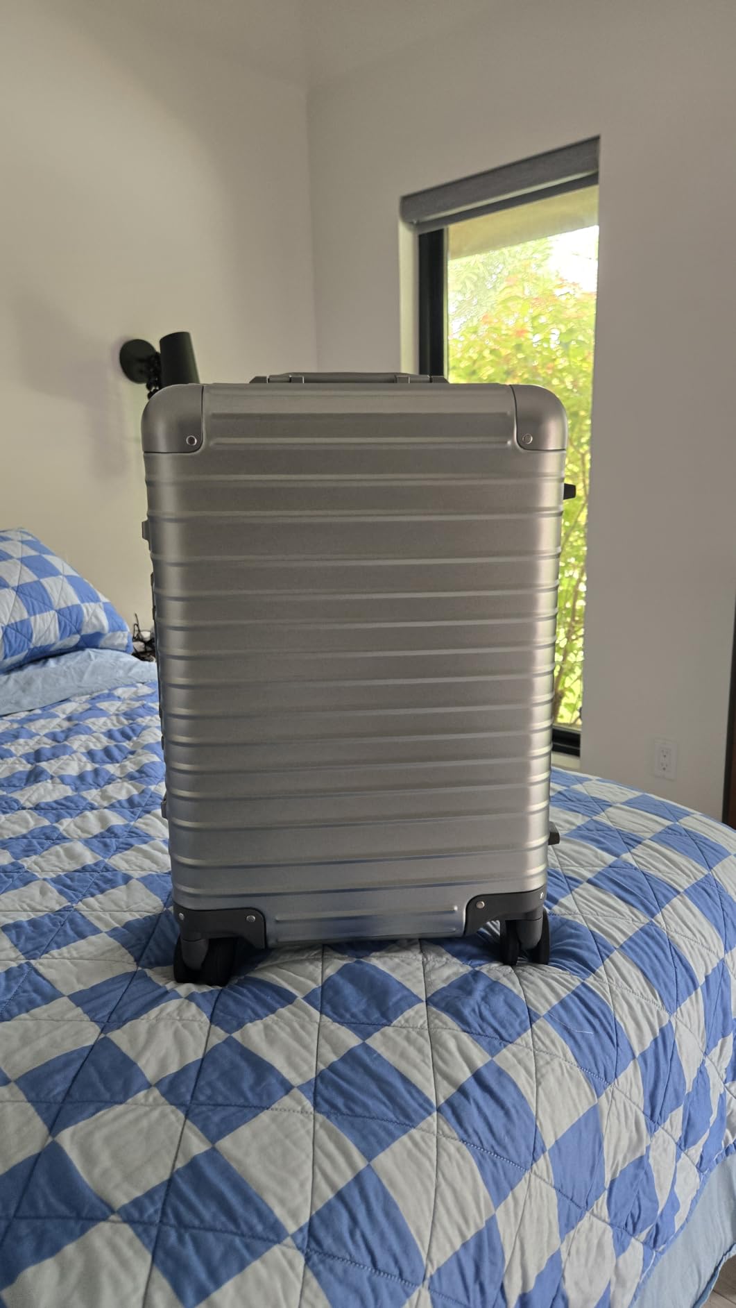 LUGGEX All Aluminum Carry On Suitcase, Silver, 20