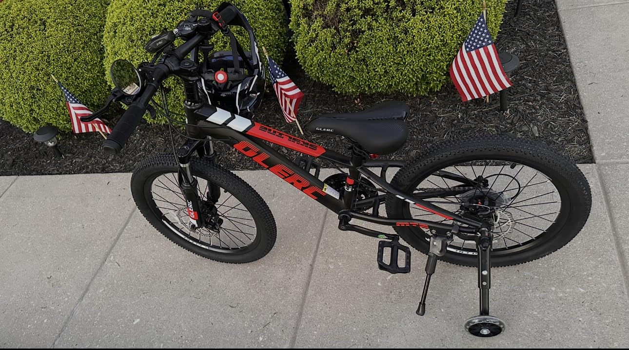 Glerc 20 24 26 Inch Kids Mountain Bike for Boys and Girls Ages 6+ Years | 21-Speed Skyline Bicycle with Front Suspension and Disc Brakes, Multiple Colors customer photo 1