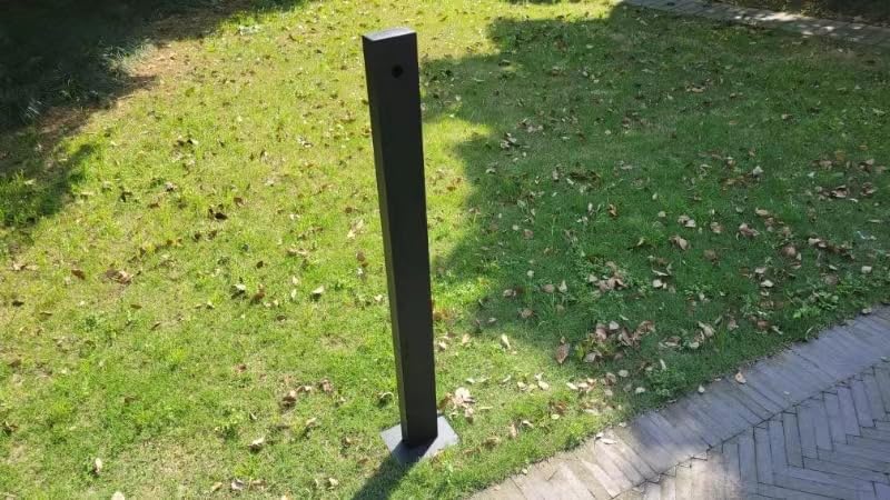 Tesla Charger Stand & EV Charger Pedestal, Universal Outdoor Charging Station Stand, Heavy-Duty Steel with Internal Cable Management, Metallic Black customer photo 1