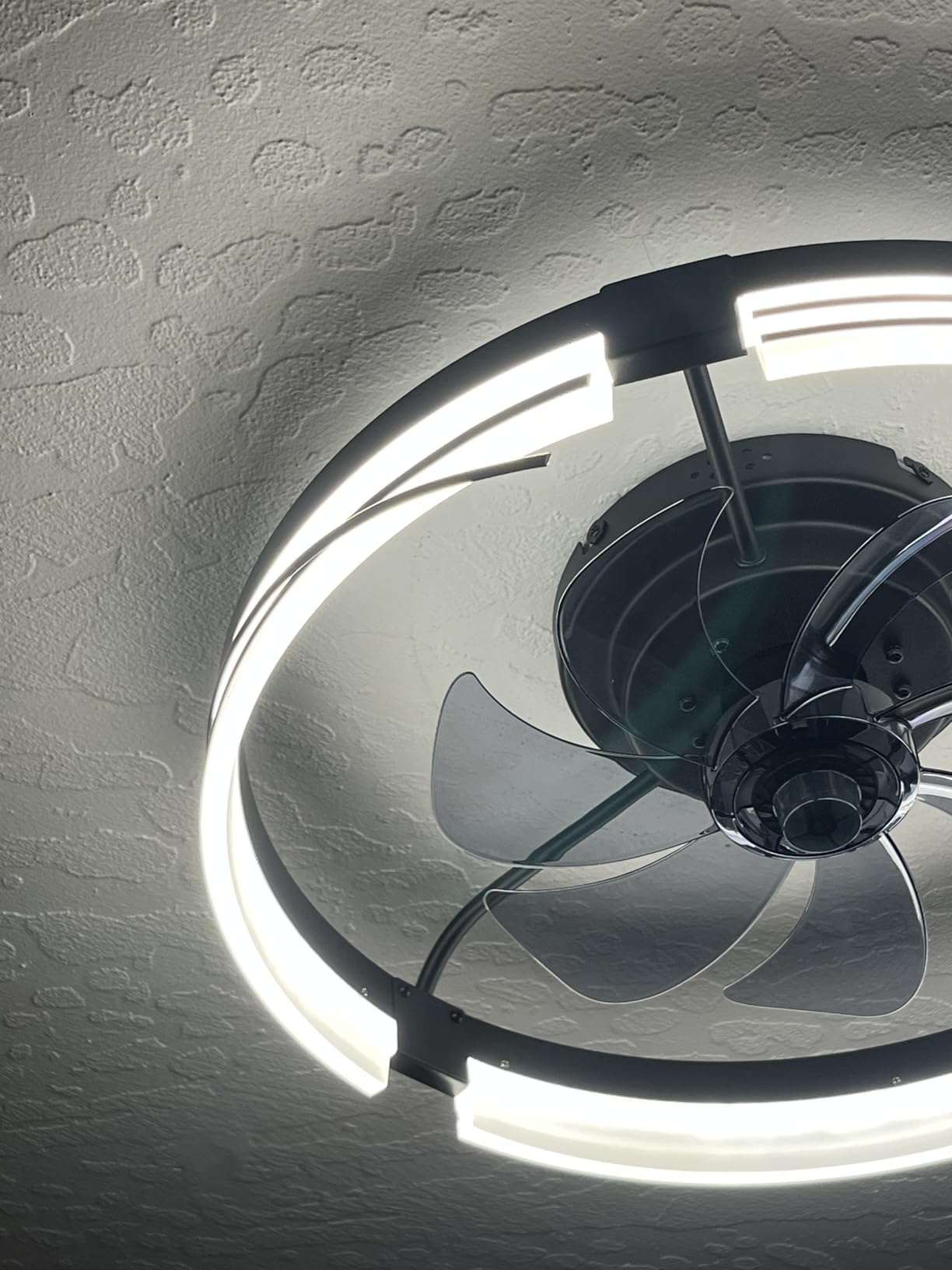 ZMISHIBO Low Profile Ceiling Fans with Lights and Remote, 20
