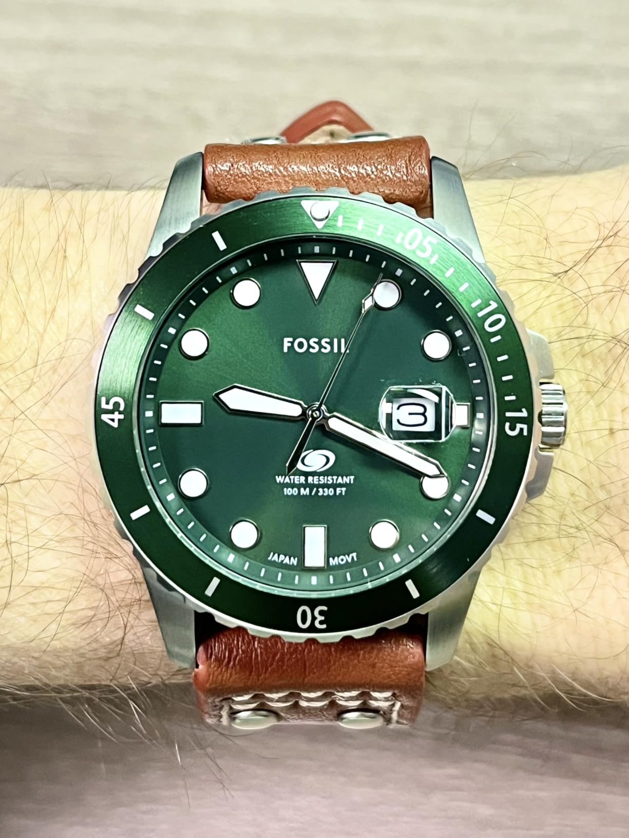 Men's Watch, Blue Quartz Stainless Steel Dive-Inpired Watch for Men customer photo 2