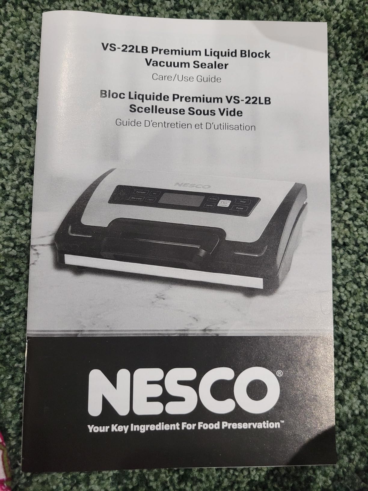 NESCO VS‑22LB Premium Vacuum Sealer for Home Food Storage, Electric Sealing System with LiquidLock™ Technology customer photo 2