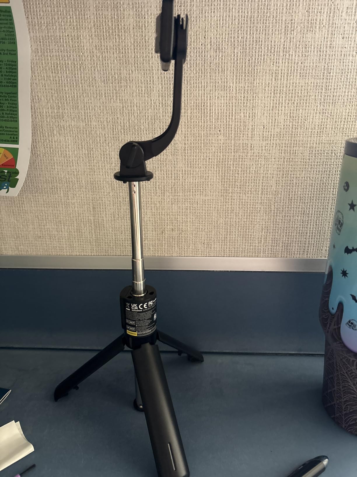 Portable Selfie Stick, 4 in 1 Extendable Phone Tripod Stand with Detachable Wireless Remote & Phone Holder 360° Rotating Mini Travel Tripod Compatible with iPhone 16/15/14/13 Pro/Android/Gopro customer photo 1