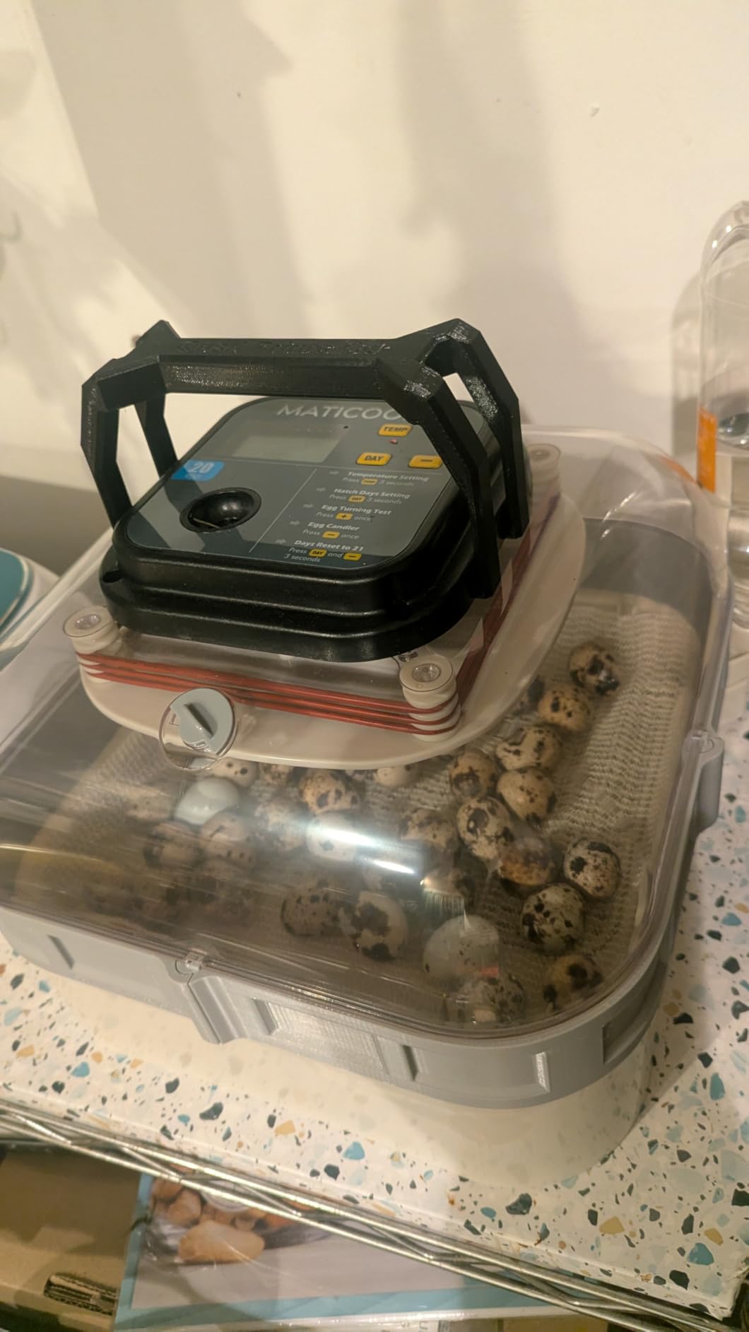 MATICOOPX 20 Egg Incubator with Humidity Display, Egg Candler, Automatic Egg Turner, for Hatching Chickens customer photo 2