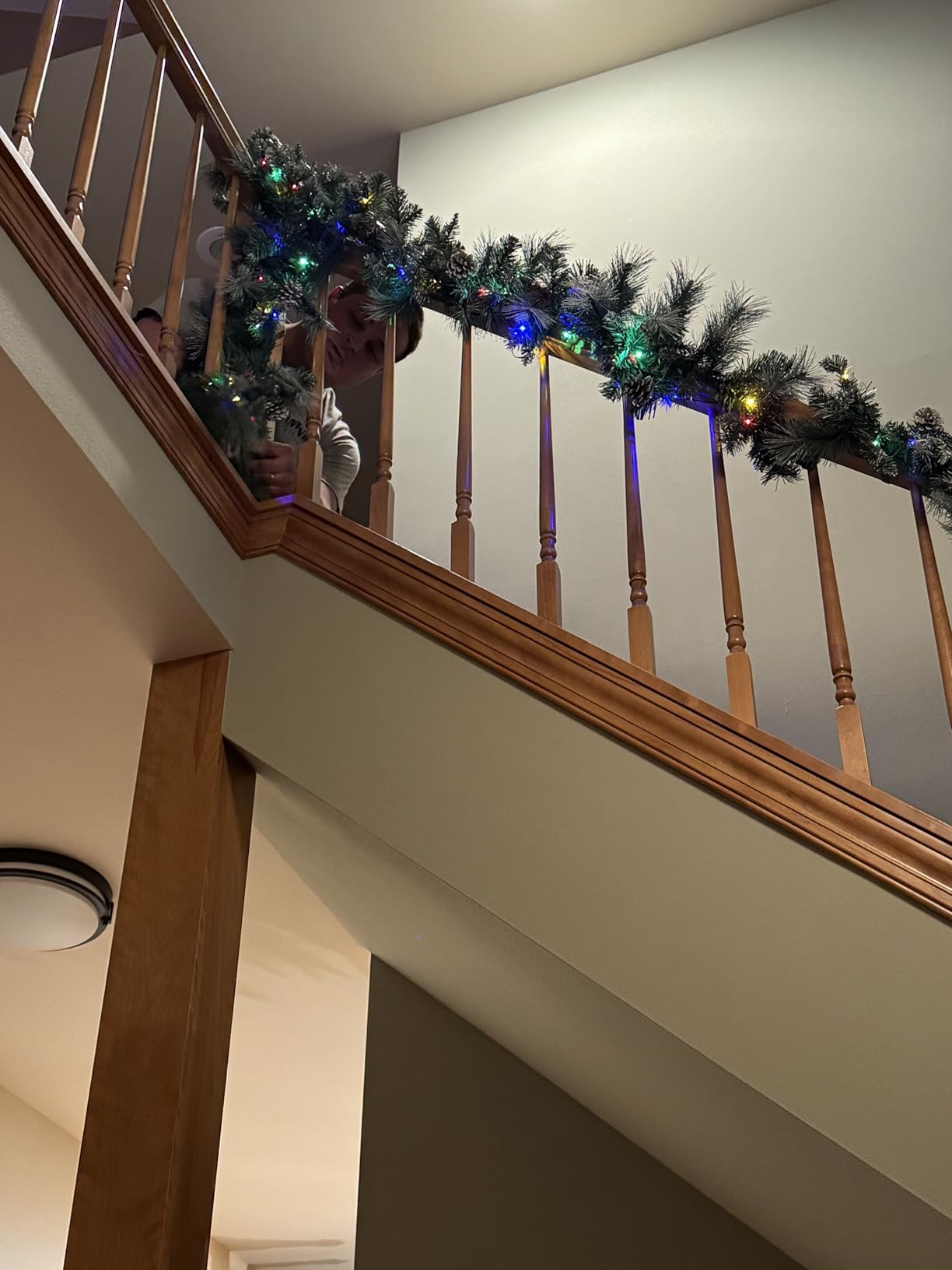 Best Choice Products 9ft Pre-Lit Holiday Pre-Decorated Christmas Garland for Stairs, Fireplace, Decoration w/PVC Tips, 50 LED Lights, Pine Cones, Berries customer photo 1