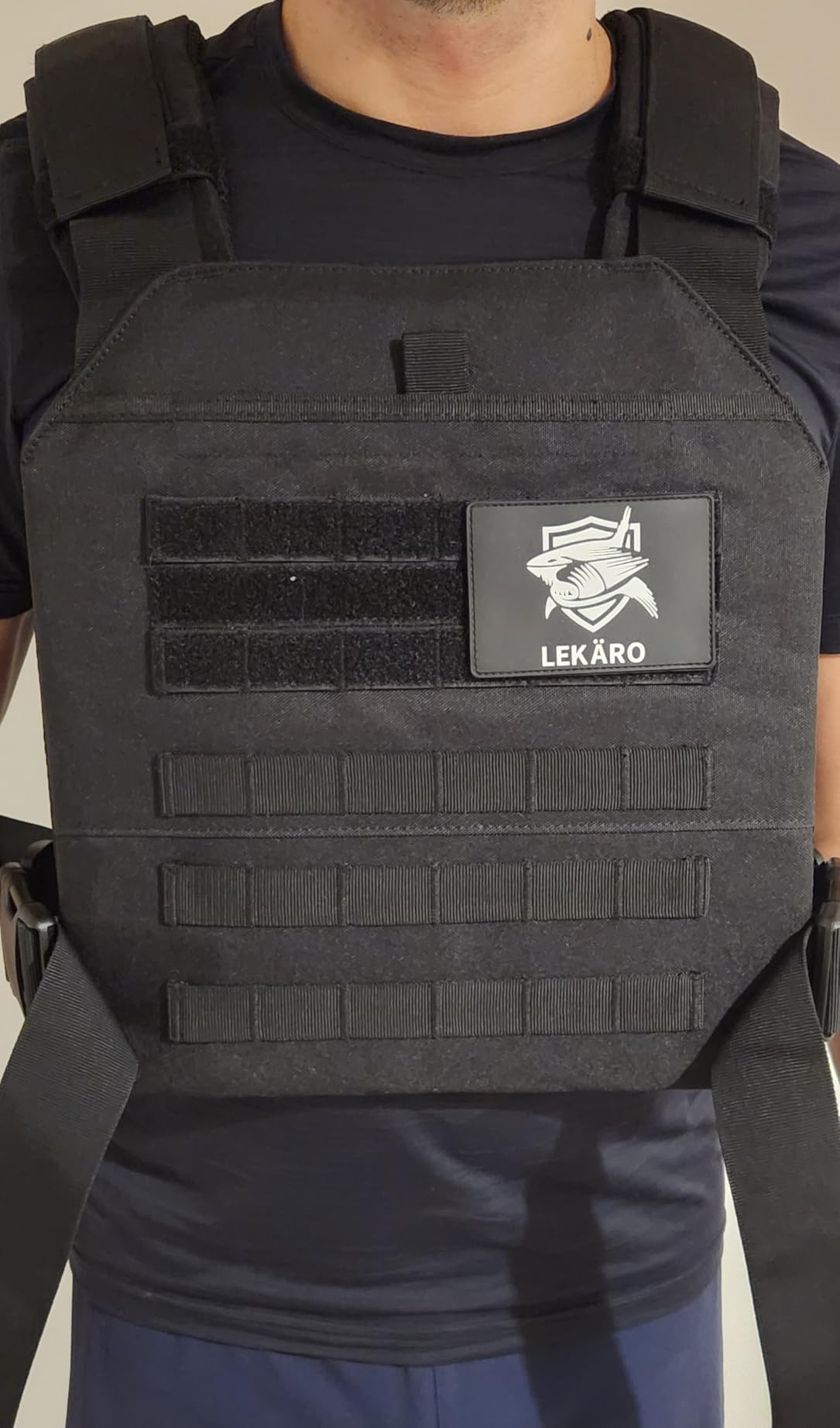 Adjustable Weighted Vest for Men Women - Tactical Vest for Rucking, HIIT & CrossFit, Fits 10x12 Plates, 600D Breathable Weight Vest & Exercise Vest for Strength Training, Weights Not Included customer photo 1