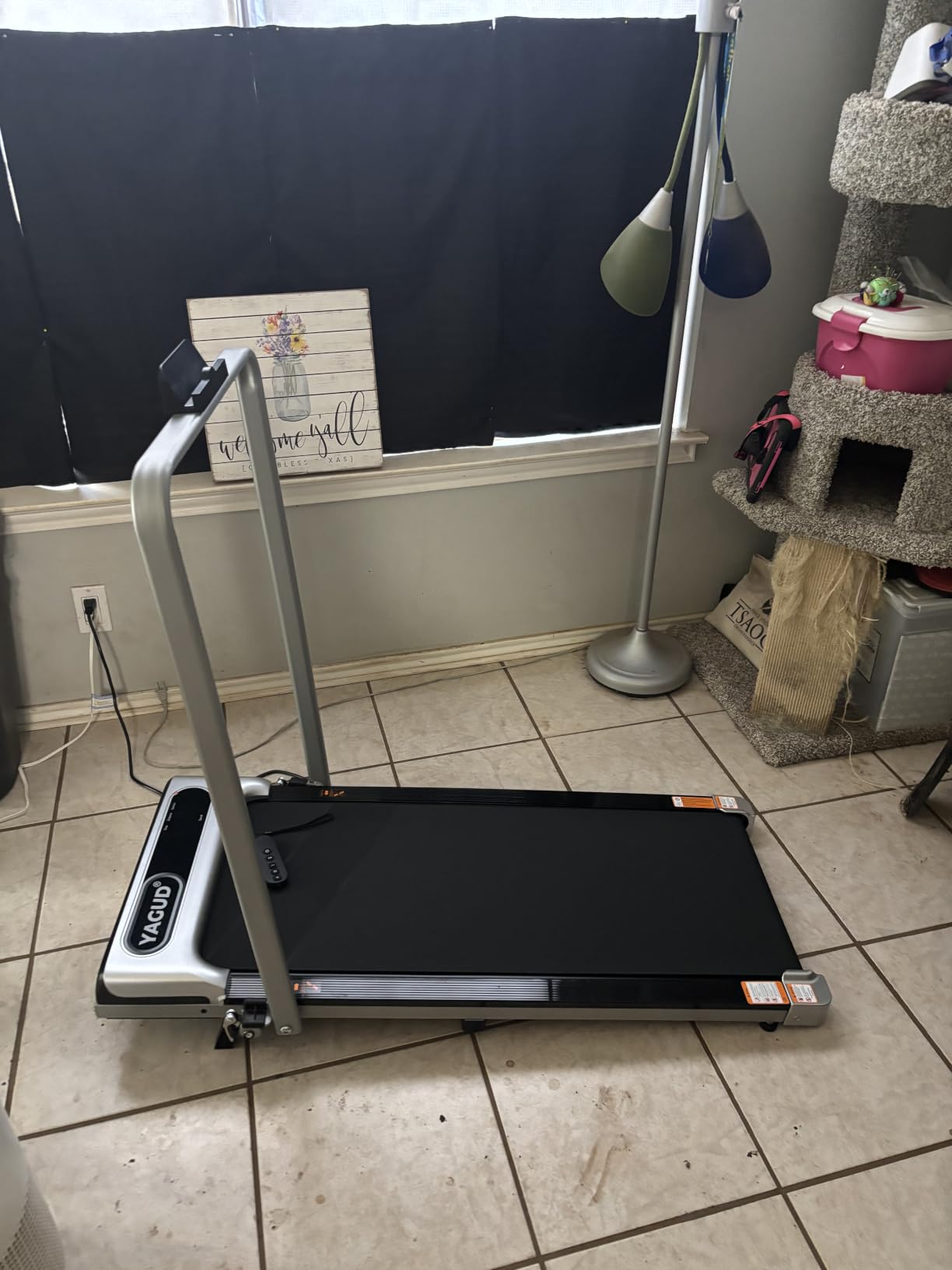 Walking Pad Treadmill for Home, Incline Walking Pad with Handle Bar customer photo 1
