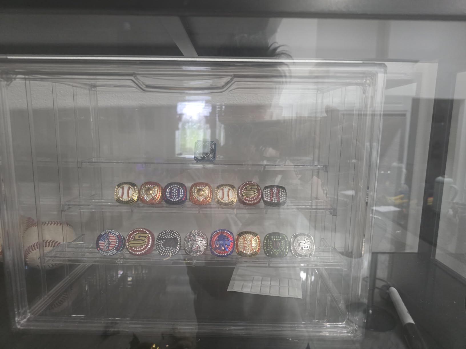 Acrylic Display Case for Collectibles, 4 Tier Figure Display Box customer photo 1
