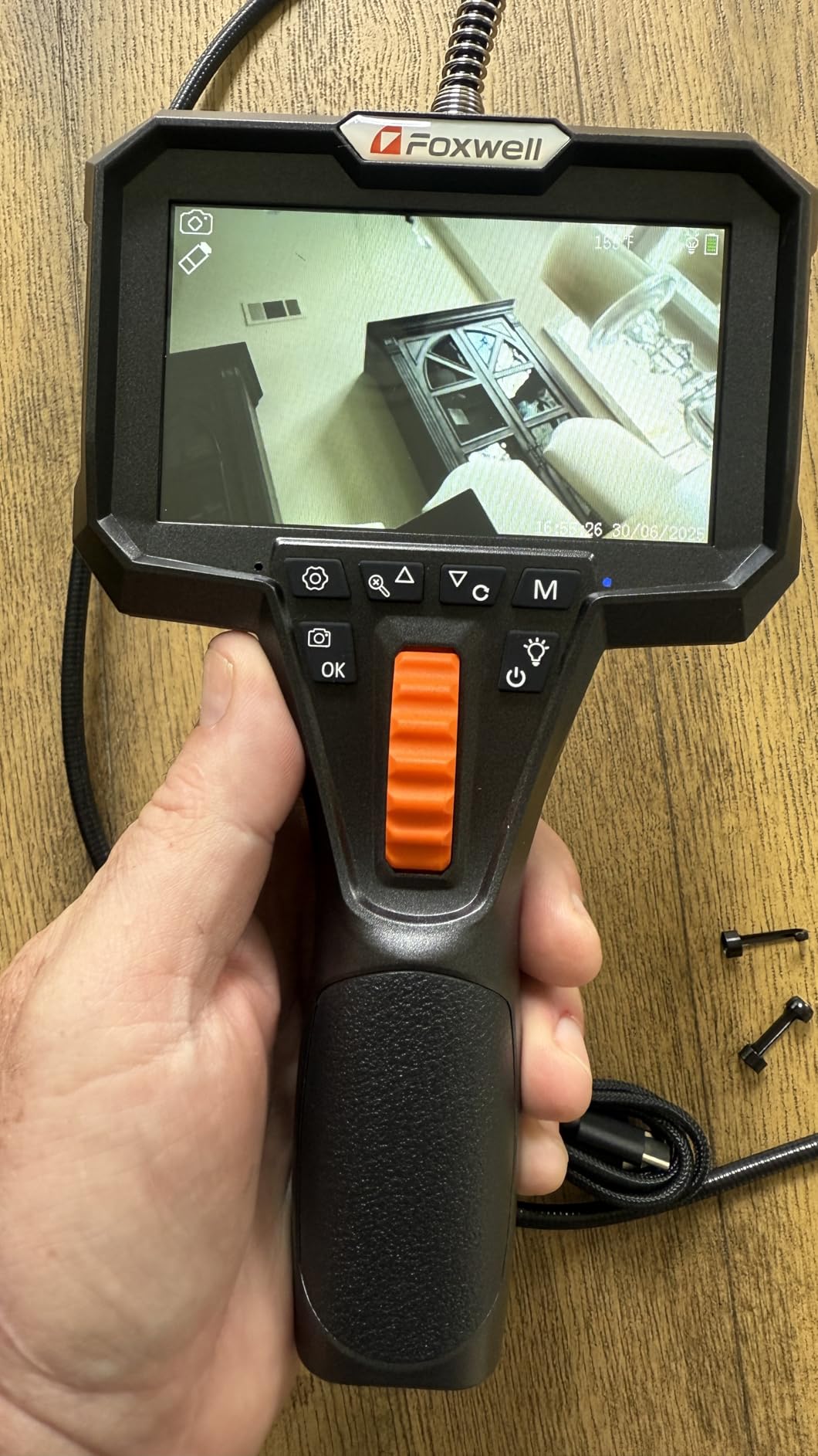 FOXWELL Y400 220° 2-Way Articulating Borescope, 0.24in Ultra-Slim Endoscope customer photo 1