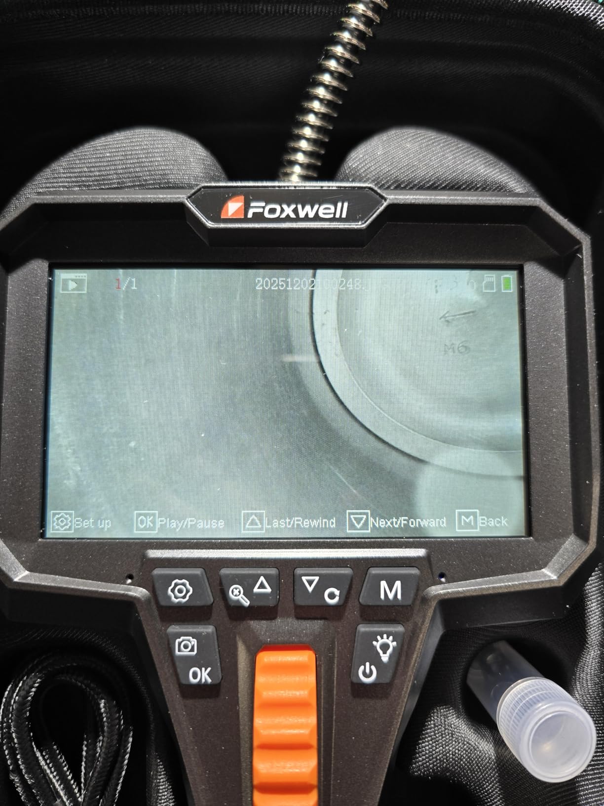 FOXWELL Y400 220° 2-Way Articulating Borescope, 0.24in Ultra-Slim Endoscope customer photo 2