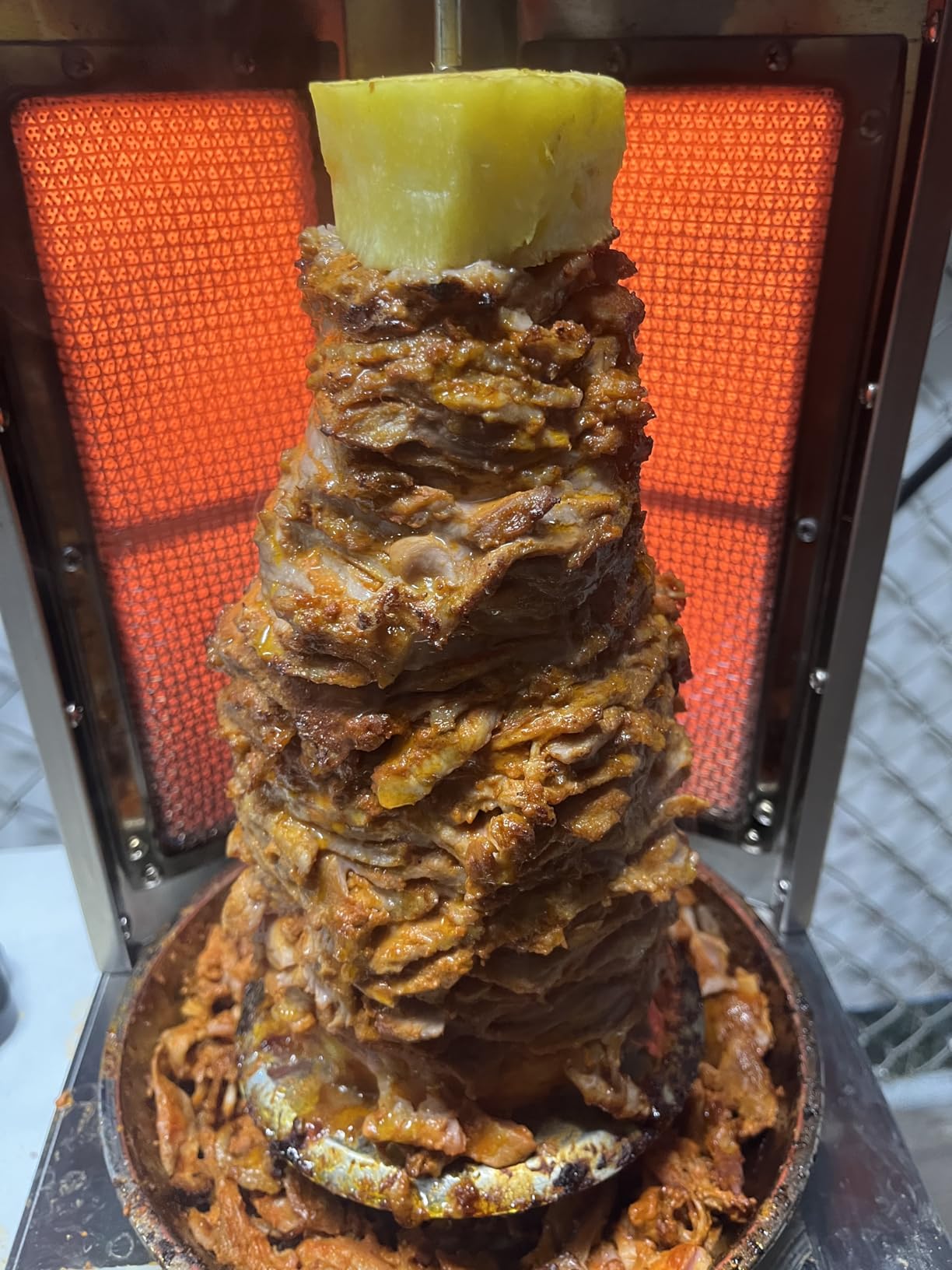 Shawarma Grill Machine - 15 lbs Capacity, Gas Vertical Rotisserie with 2 Burner, Stainless Steel Rotating Doner Kebab Gyro Meat Machine for Home, Kitchen customer photo 2