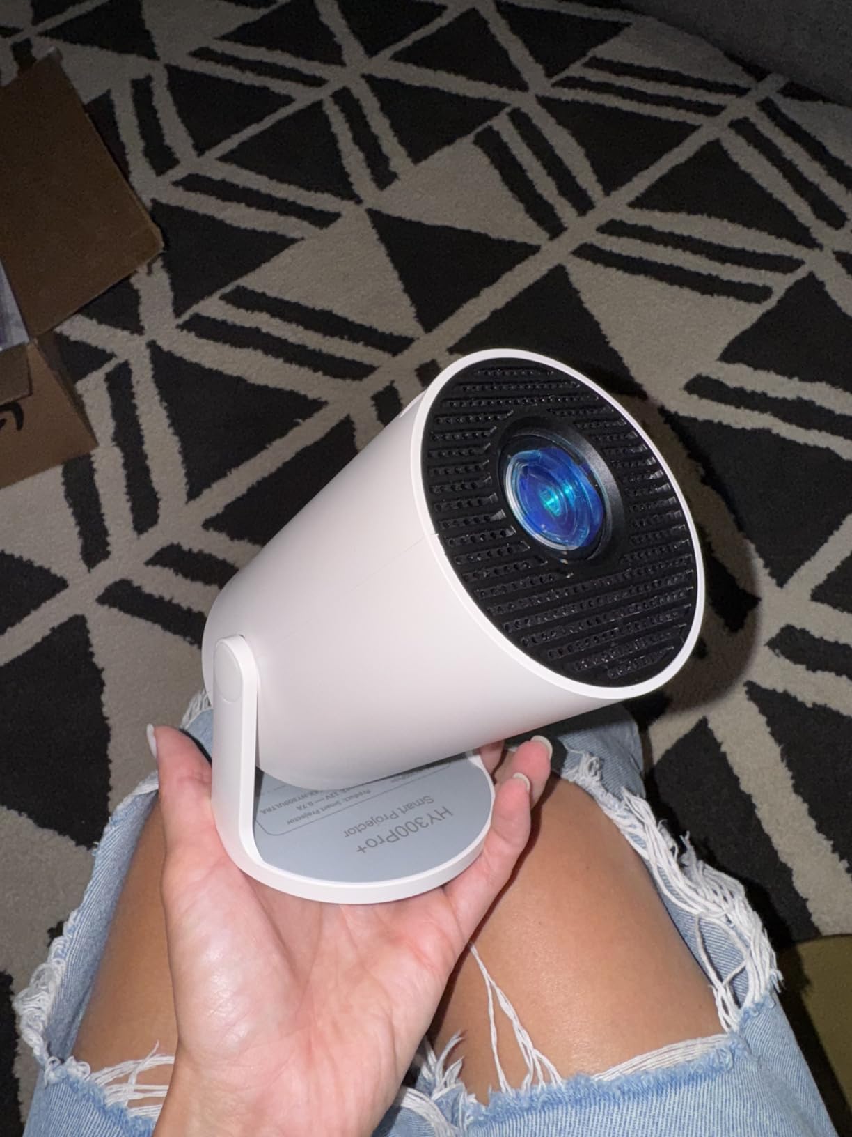 Mini Projector with Wifi and Bluetooth, Built-in App Portable Projector customer photo 2