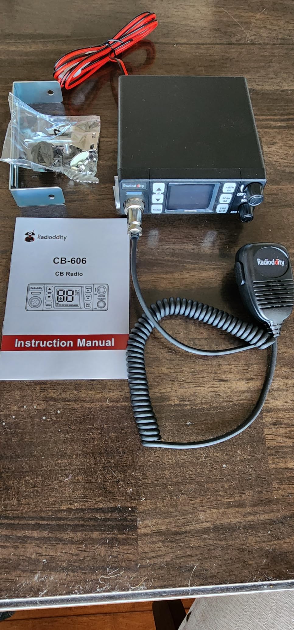 Radioddity CB-606 CB Radio AM/FM/PA, 40 Channels, 4W, 40 Channel, VOX customer photo 1
