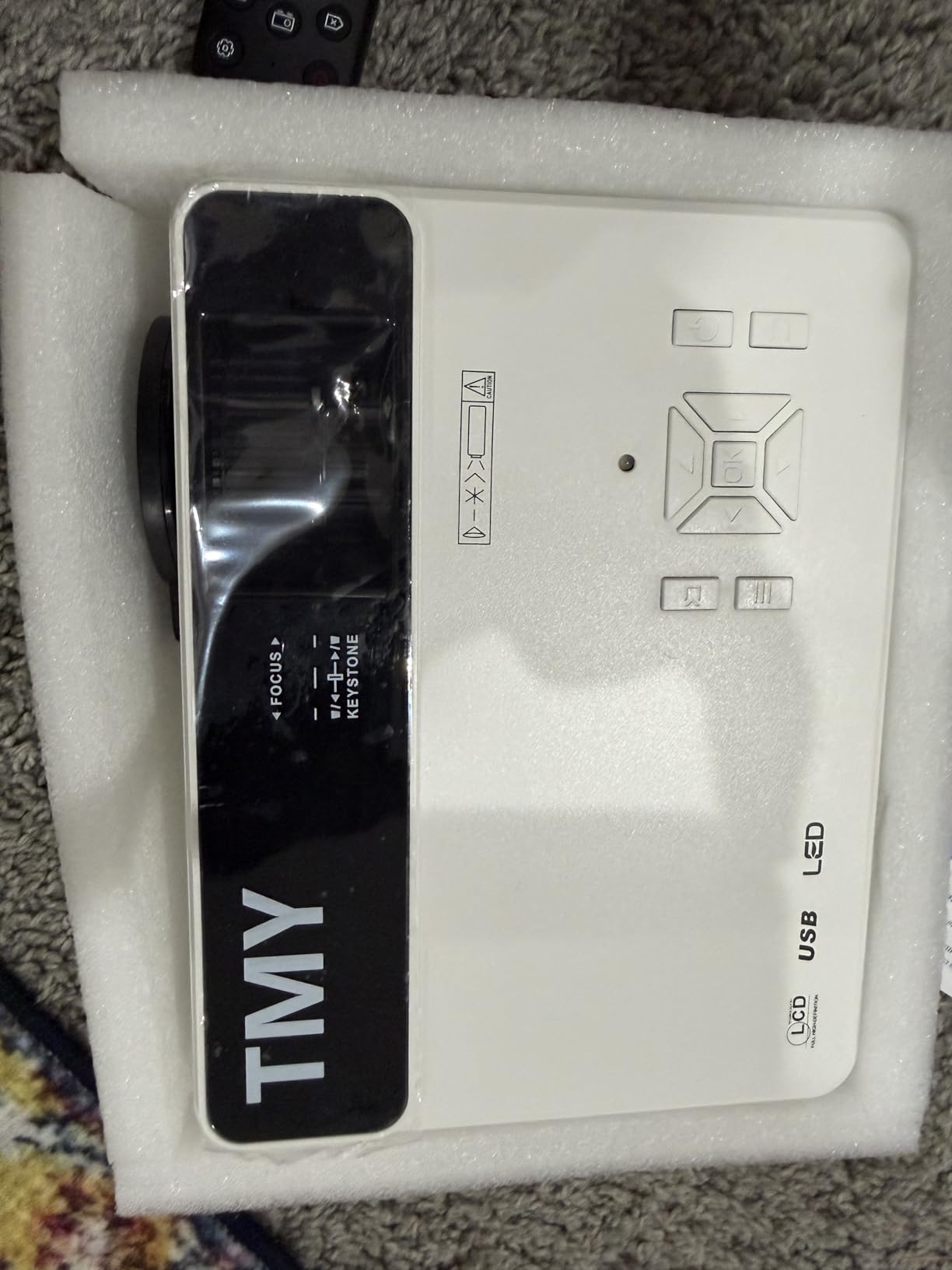 TMY 1080P Mini Projector, Built in Netflix app, 2-way Bluetooth, WiFi6 customer photo 2