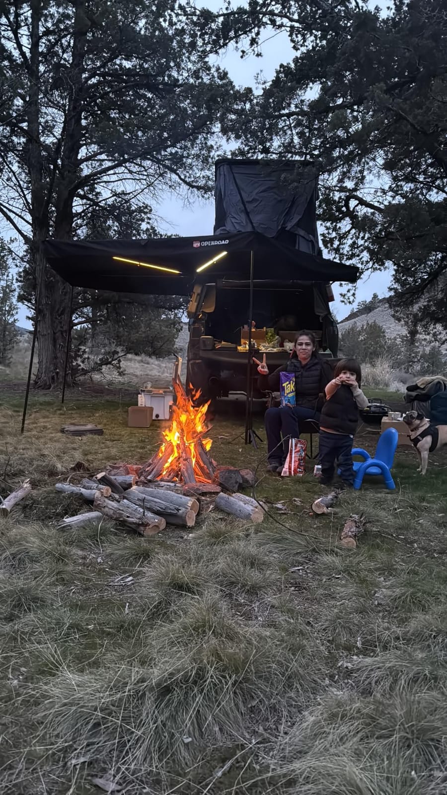 OPENROAD 270° Awning Free Standing for Camping – Driver's Side – UV Protection, Waterproof, Durable Alloy Frame, 3 LED Lights, Quick & Easy Installation, Ideal for SUVs, Off-Road Vehicles, and More. customer photo 2