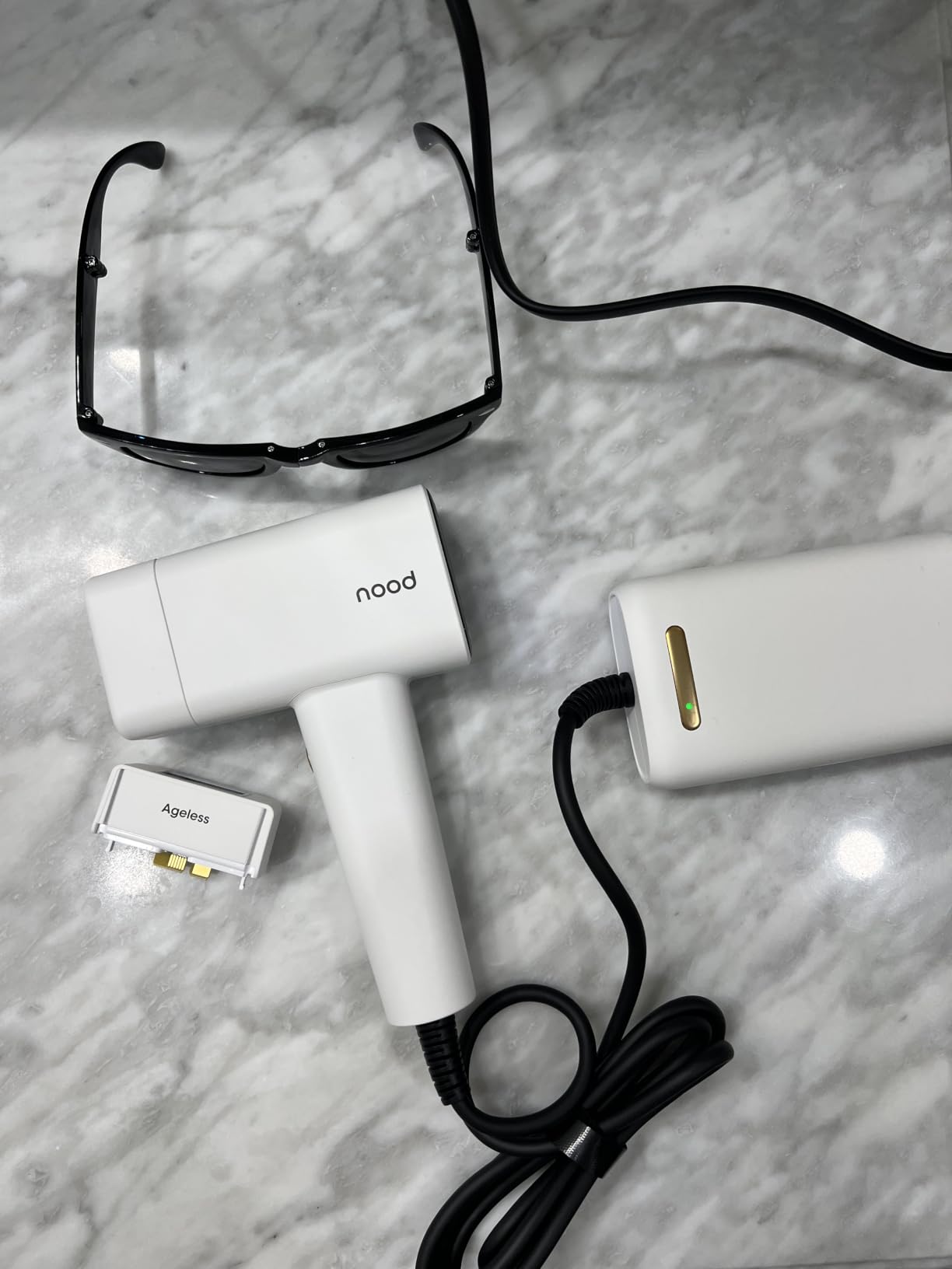 Nood™ Flasher Pro | IPL Laser Hair Removal Device, Forbes Best Product 2026 | Clinical-Grade Permanent Results At Home, CryoSoothe Tech with 5 Power Settings, Pain-Free 10 Min Sessions, Works Everywhere customer photo 1