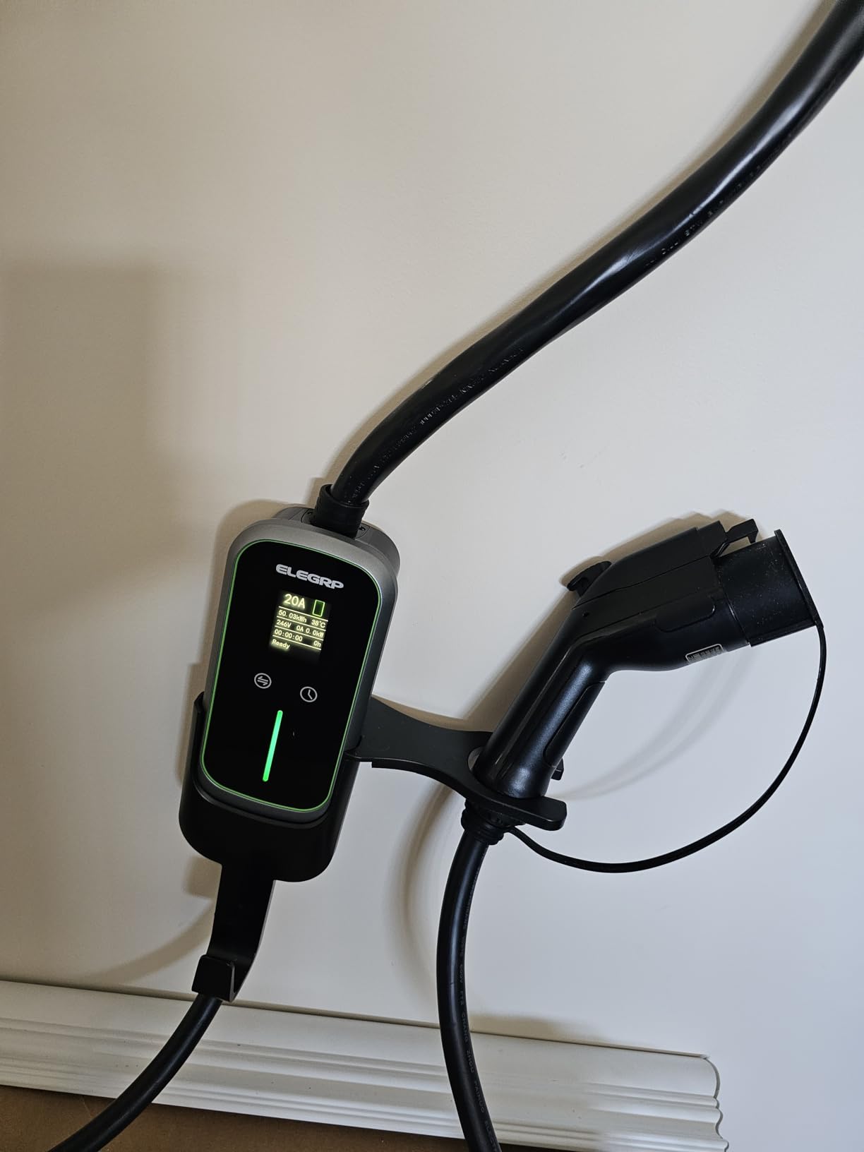 ELEGRP Level 2 EV Charger 40Amp, J1772 Portable Electric Car Charger, 240V NEMA 14-50 Plug, ETL Certified with 25FT Extension Cable customer photo 1