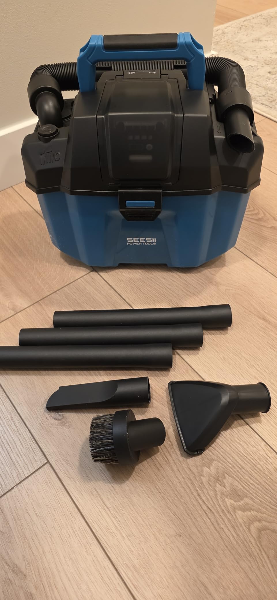 Seesii Cordless Wet Dry Shop Vac, 2 x 4.0Ah Rechargeable Batteries customer photo 2