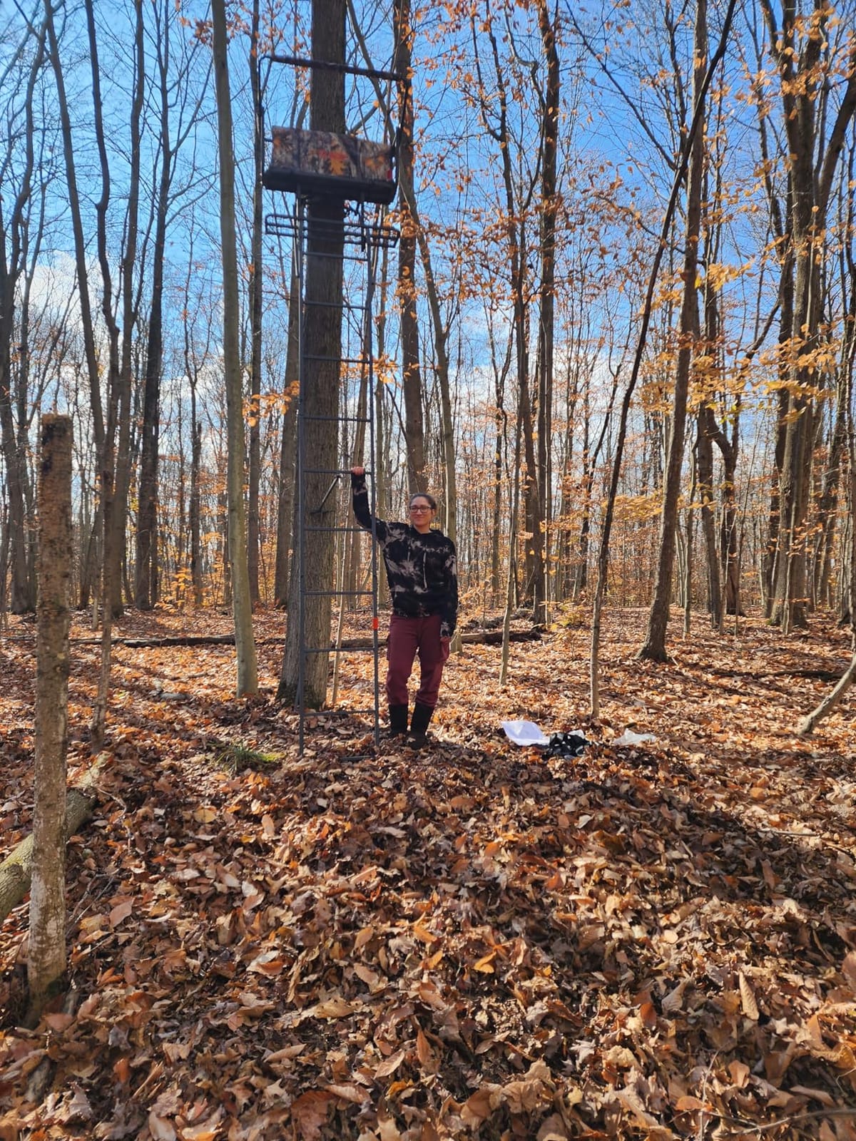 Guide Gear 16.5' 2-Man Ladder Tree Stand for Hunting Elevated Climbing Seat Hunting Gear Equipment Accessories customer photo 2