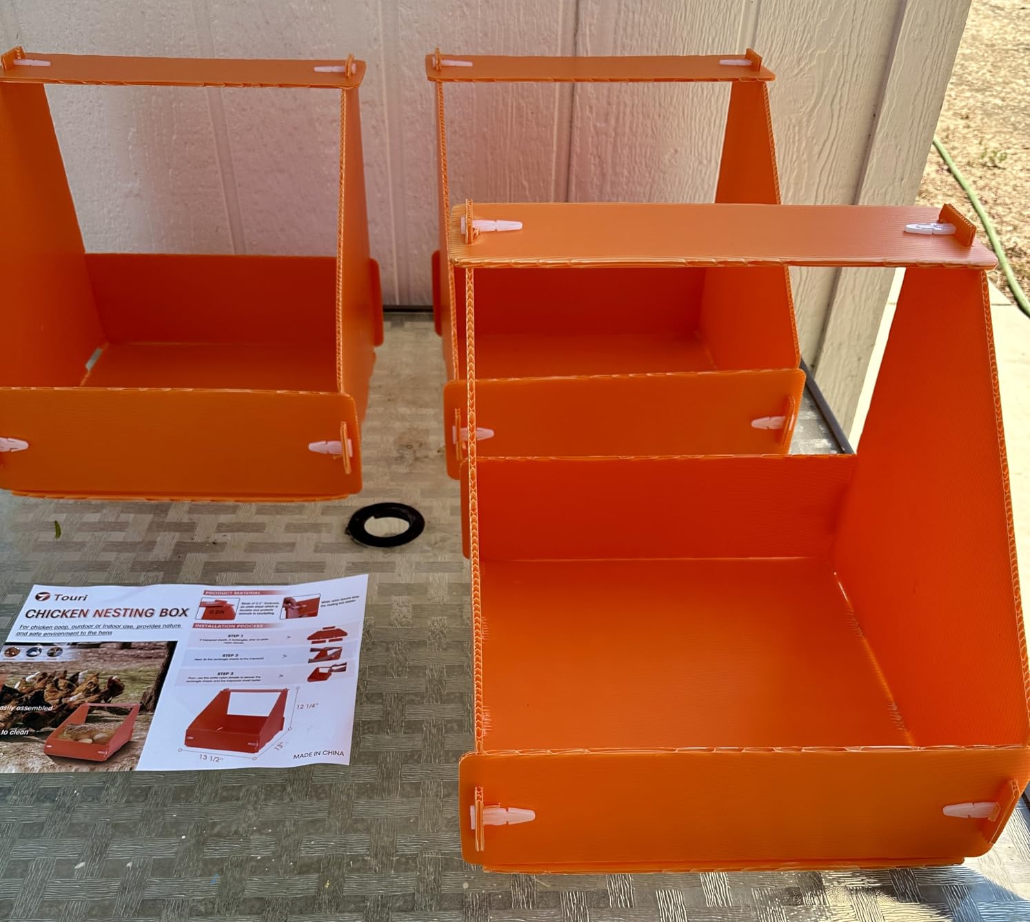 Touri 6 Pcs Chicken Nesting Boxes, Durable customer photo 1