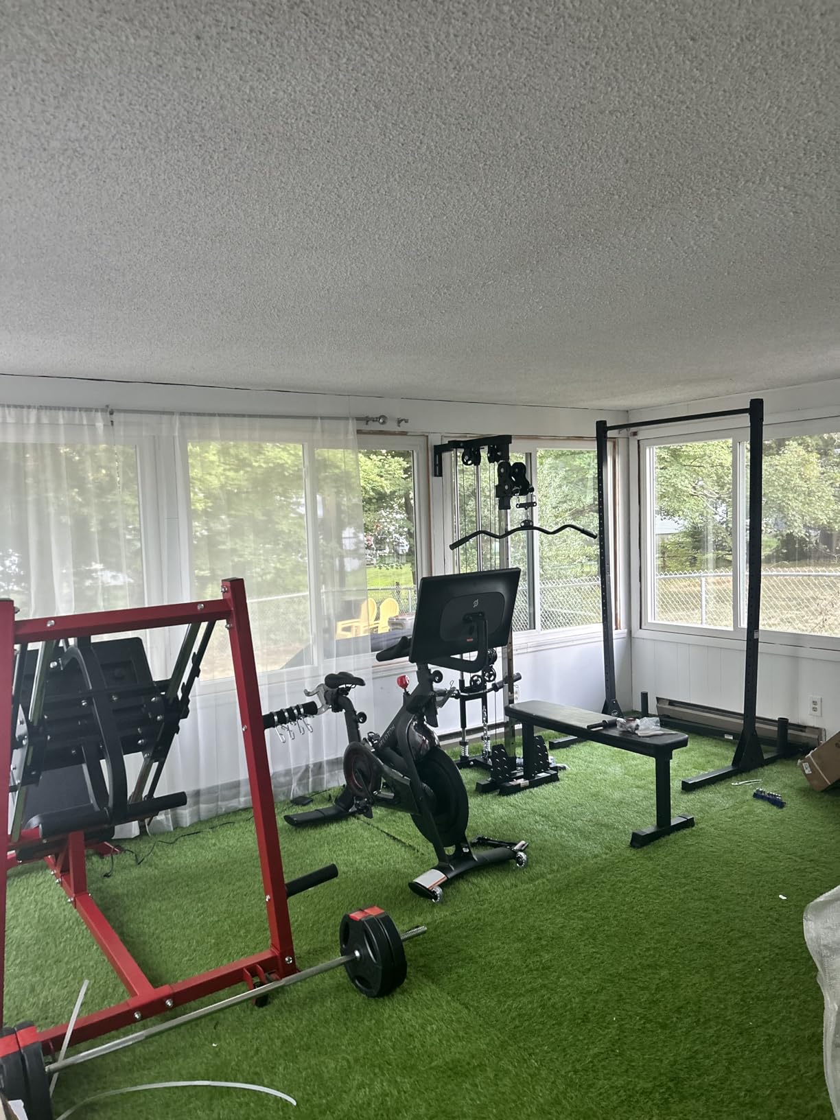 Wall Mount Cable Station, WM1 Cable Crossover Machine with 17 Positions, High and Low Cable Crossover Machine with Removable Footplate for Garage Home Gym customer photo 2
