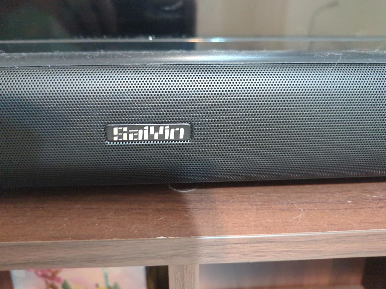 Saiyin Sound Bar for Smart TV,Ultra Compact Design,3 Equalizer Modes customer photo 2