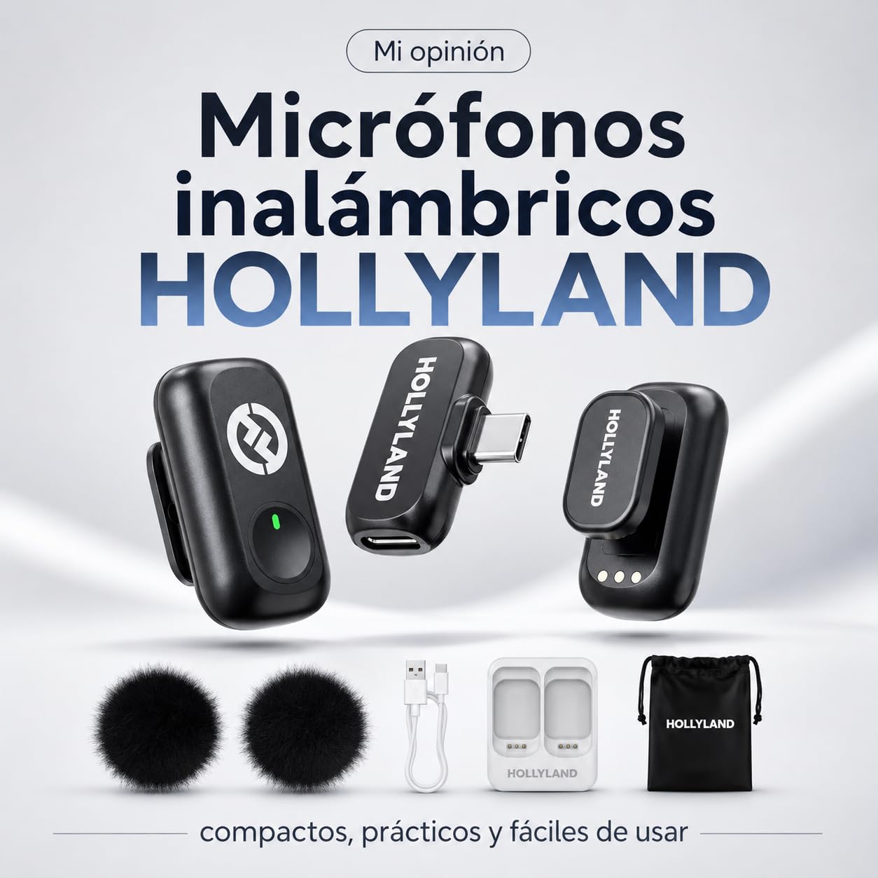 Hollyland Lark A1(2TX + USB-C RX), Wireless Microphone for iPhone & Android customer photo 2