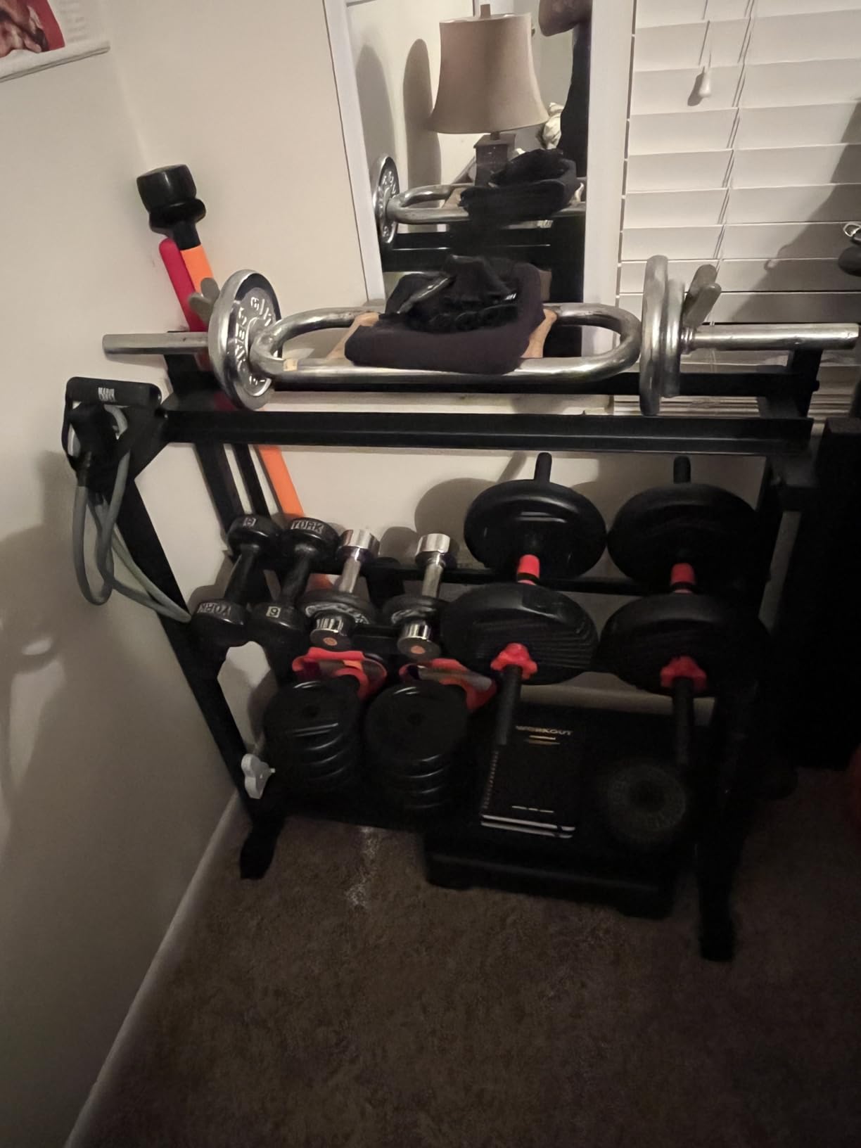 Jusgym Dumbbell Rack Stand Only, 3 Tier Adjustable Height & Angle 1100LBS customer photo 2