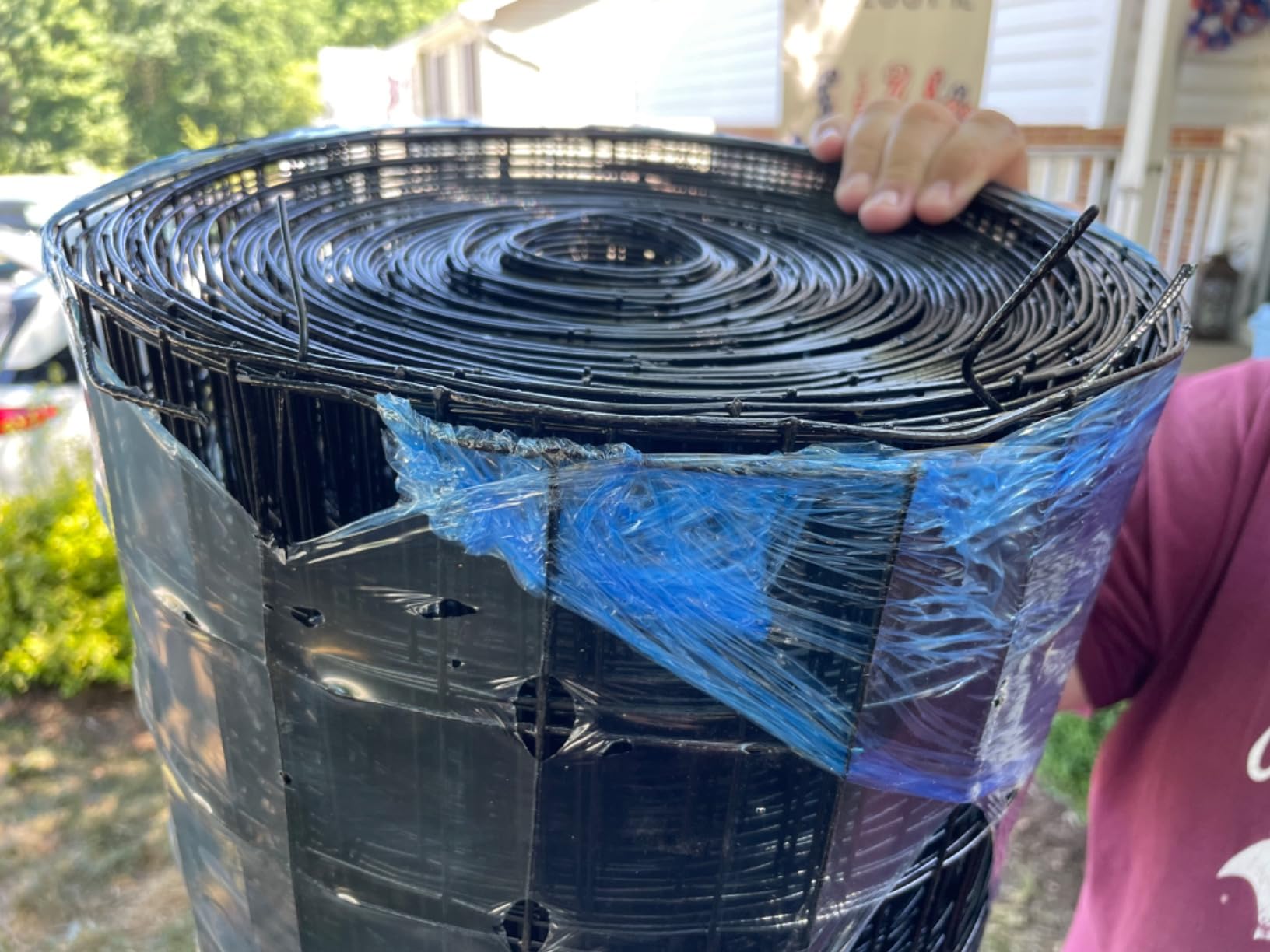 Gisafai Black Welded Wire Fence 4 ft X 50 ft, 2.36