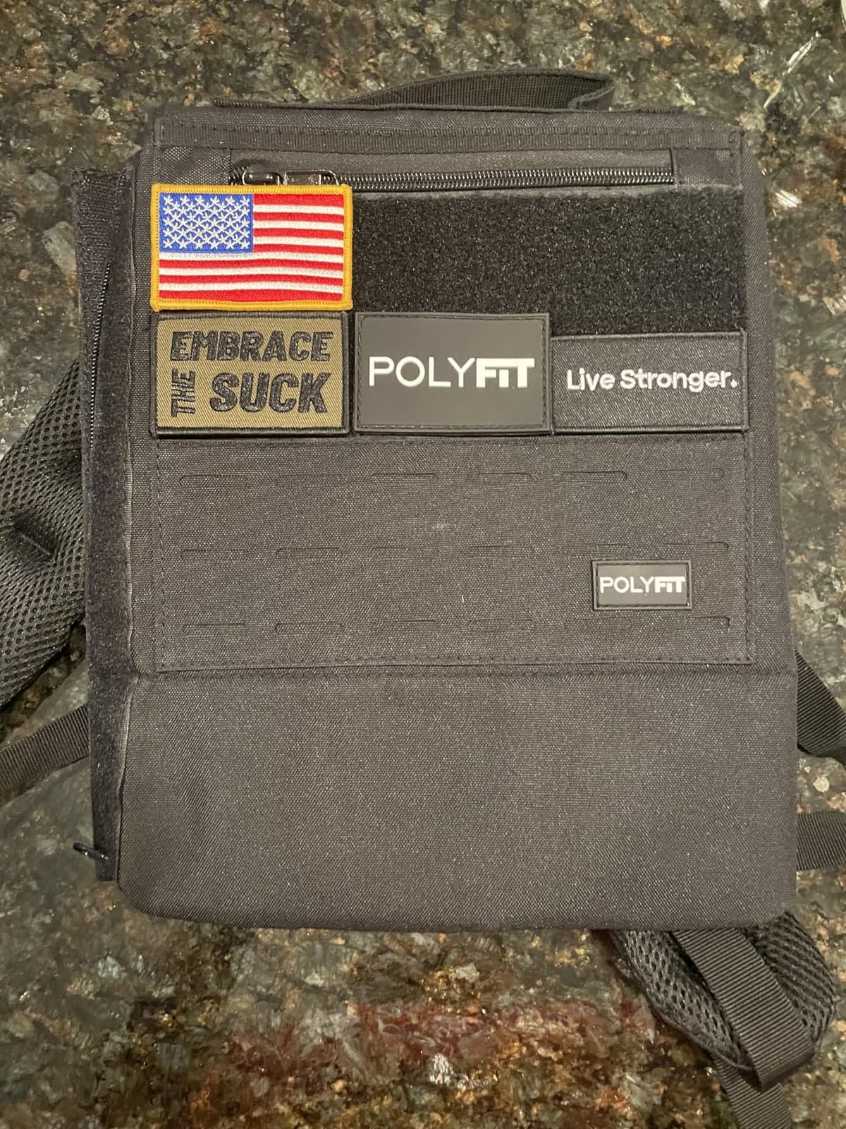 Polyfit Rucking Backpack 2.0 - Side-Loading Ruck Pack for Weight Plates | For rucking and strength training, one size fits most (XS-LG fit), 40 lb capacity, fits 10 x 12 in plates (sold separately) customer photo 1