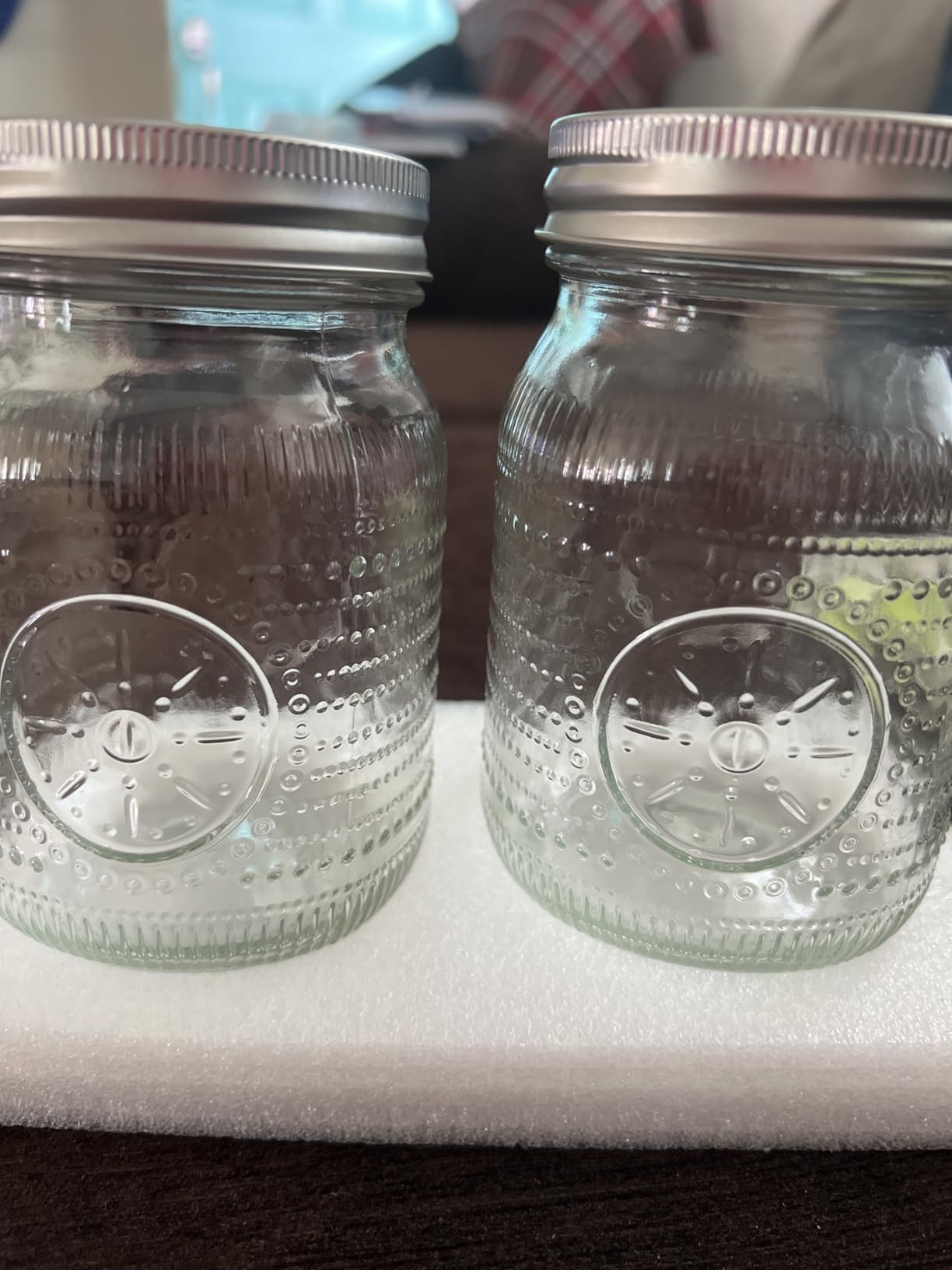 16 Pack Regular Mouth Mason Jars 16 oz with Lids,Pint Canning Jars with Metal Lids and Bands, Vintage Glass Mason Jar for Centerpieces,Preserving,Fermenting,Jelly, Jam,Candy, DIY Crafts customer photo 1