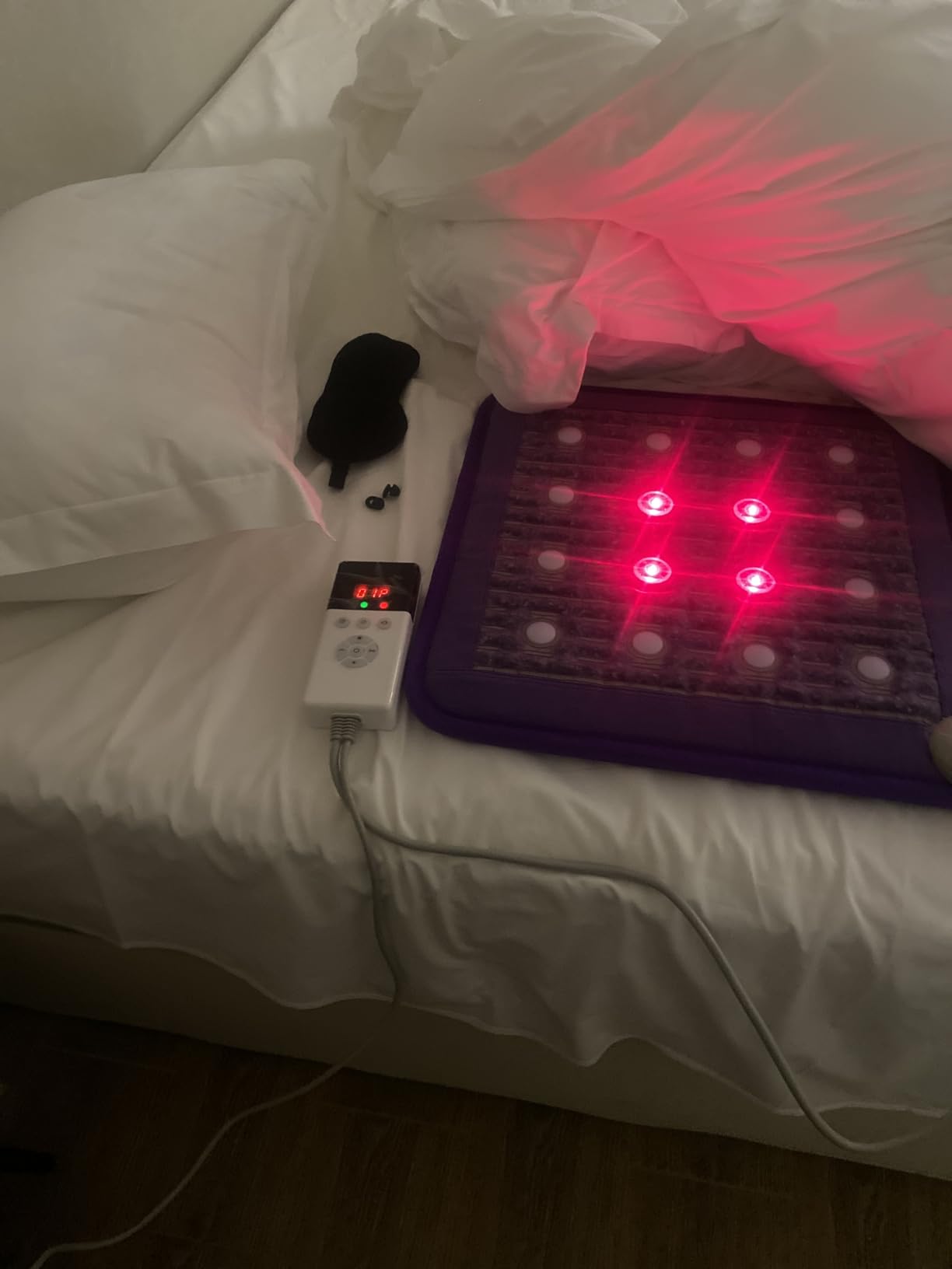 Biomat Infrared Mat | Crystal Mat for Therapy | Infrared Heating Mat | Red Light Therapy for Body | Hot Gemstone Therapy | Promotes for Muscle & Back Pain Relief | Sparkle Mat (Mini Size) customer photo 1