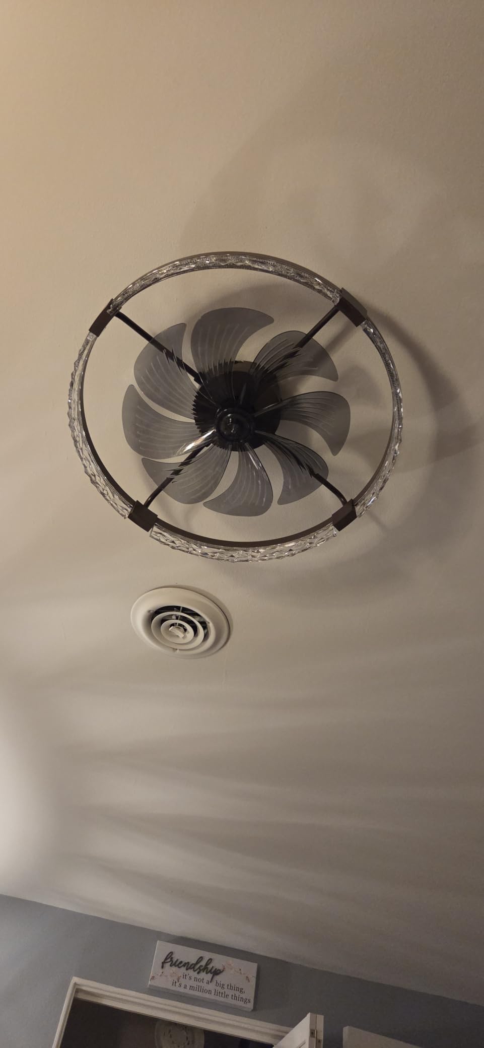 ZMISHIBO 24 Inch Ceiling Fans with Lights, Flush Mount Remote & App Control customer photo 2