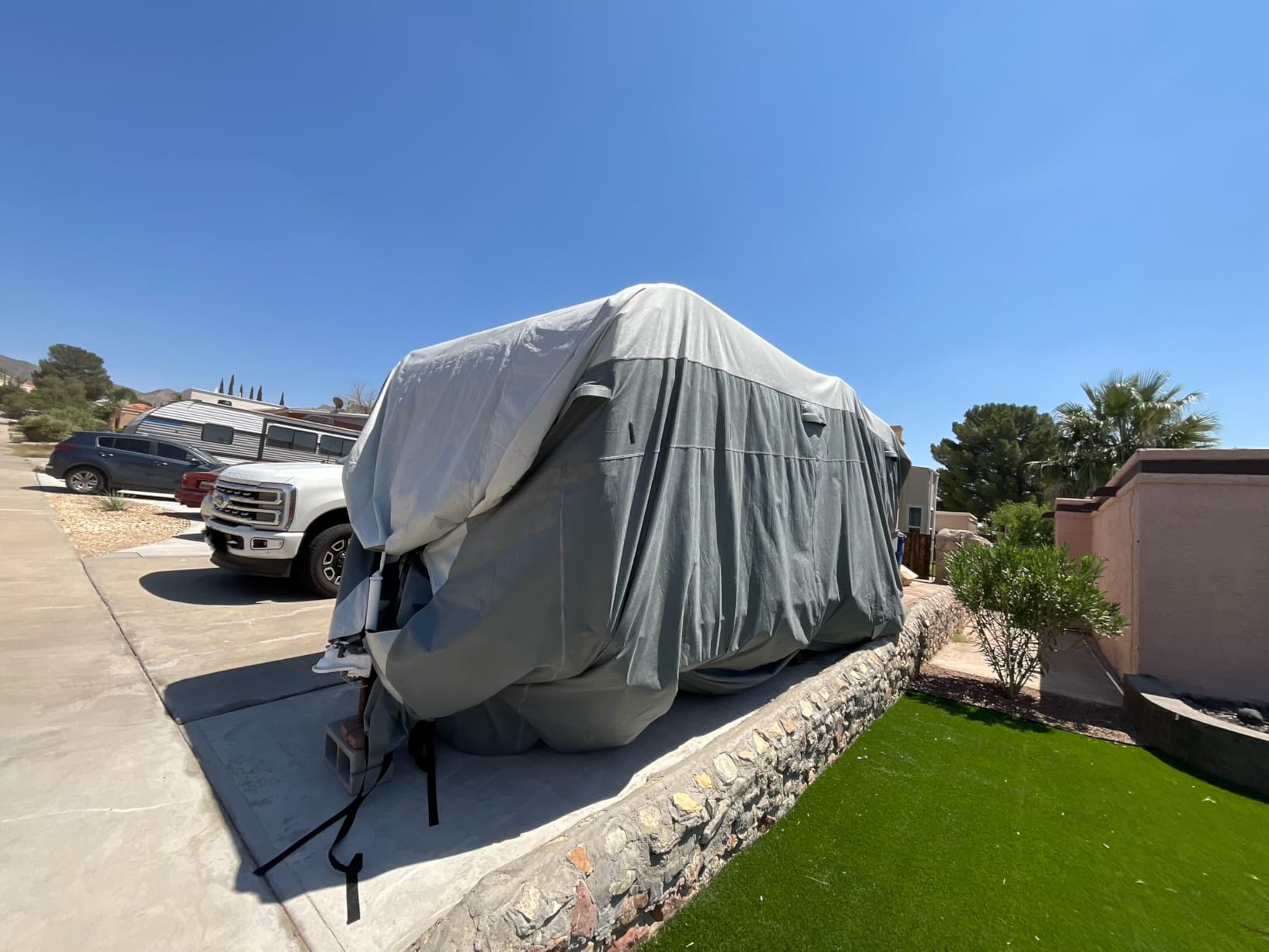 KING BIRD Enhanced RV Cover, Fits 27-30ft Travel Trailers Camper customer photo 1