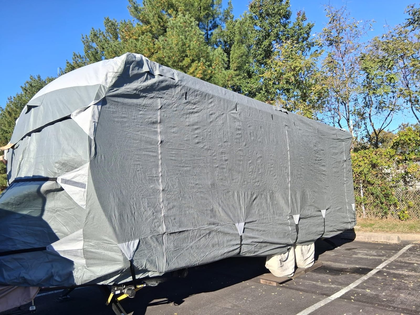 KING BIRD Enhanced RV Cover, Fits 27-30ft Travel Trailers Camper customer photo 2