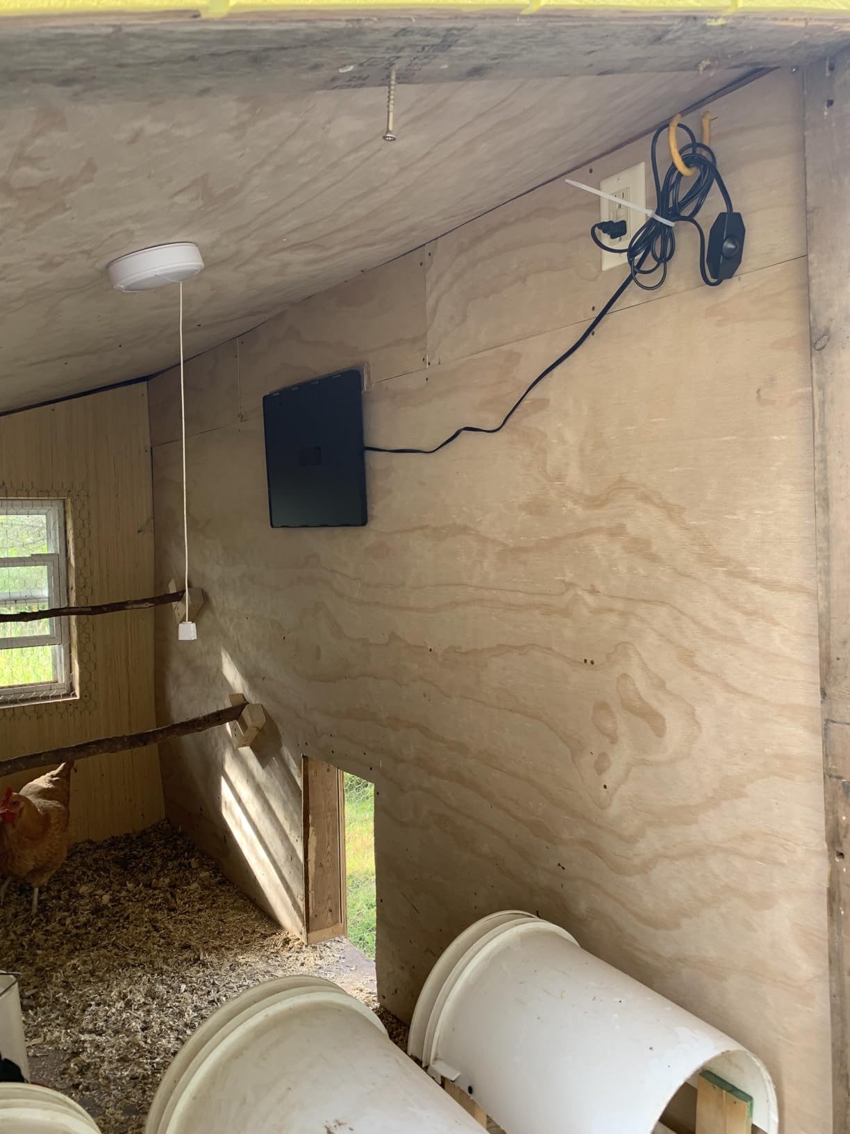 Chicken Coop Heater for Winter with Remote APP Control, 30''x12'' Large Foldable Chicken Heaters Warmer Inside Coop with Adjustable Timer Temp, 180W Safe Flat Panel Radiant Heater for Chickens Coops customer photo 1