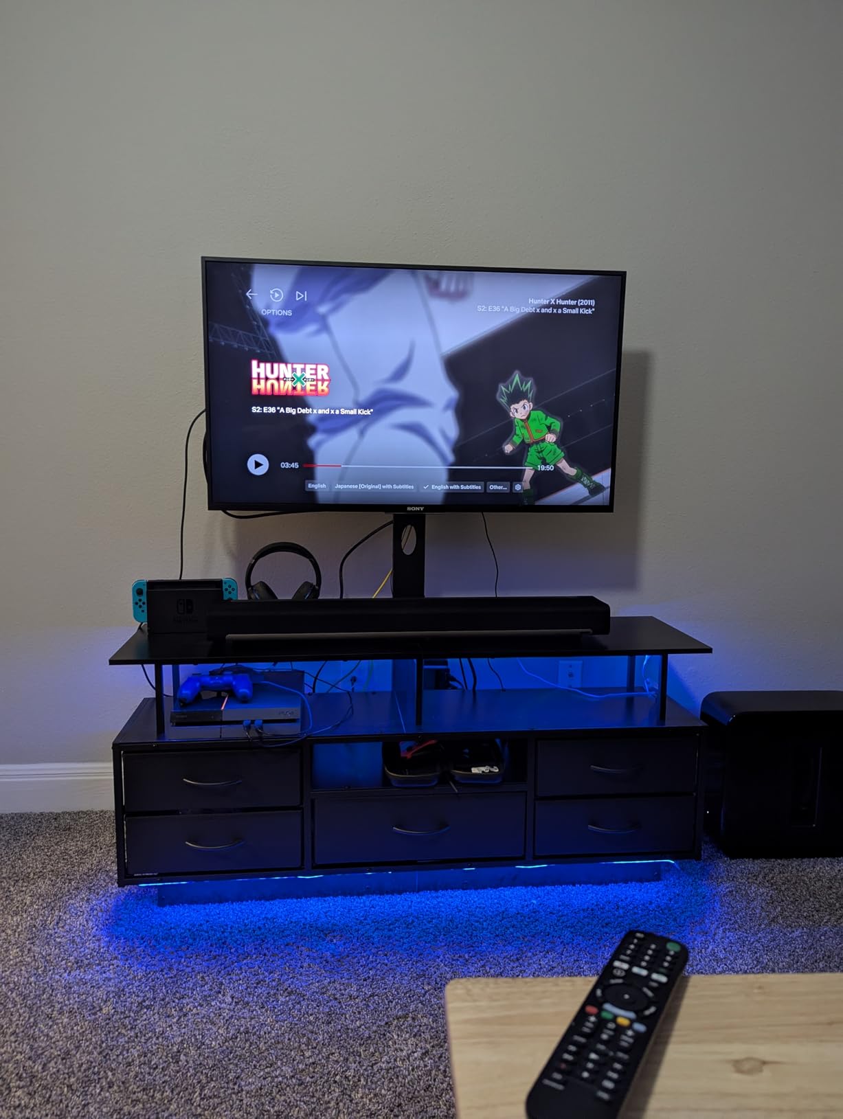 BTHFST LED TV Stand with Mount for Living Room, 55, 60, 70 TV, 6 Drawers customer photo 2